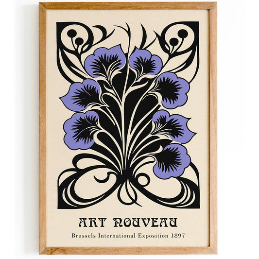 Art Nouveau Brussels Exhibition Art Print - HypeSheriff