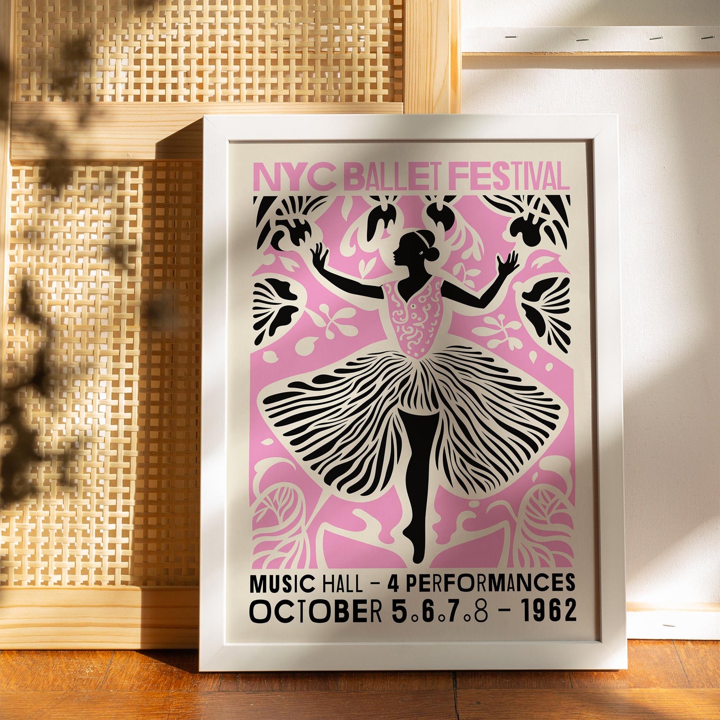 NYC Ballet Festival Poster – 1962 Dance Art