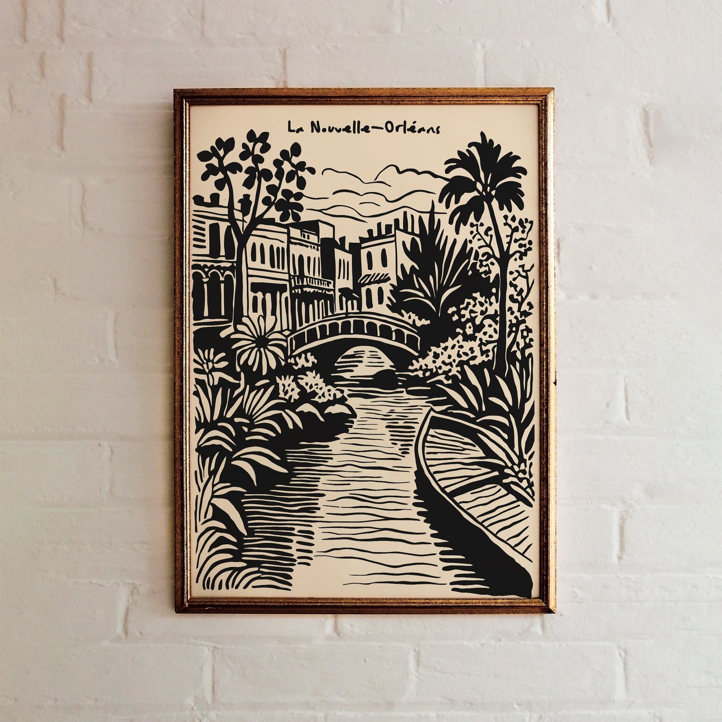 New Orleans Travel Cityscape Poster