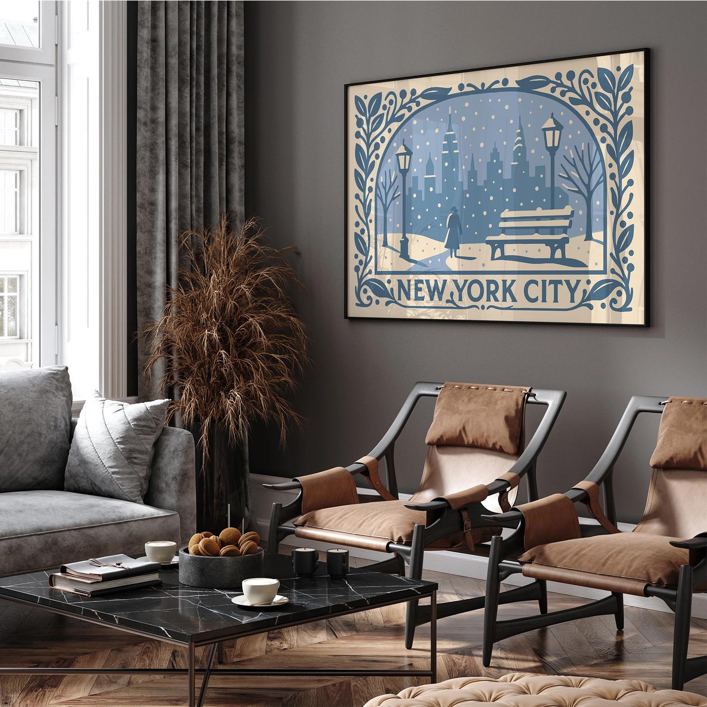 New York City Winter Wall Art Print