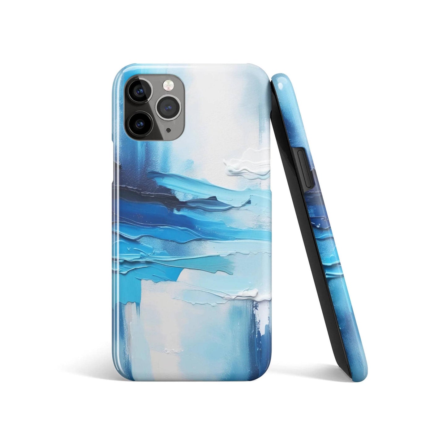Abstract Ocean Painting Blue iPhone Case - HypeSheriff
