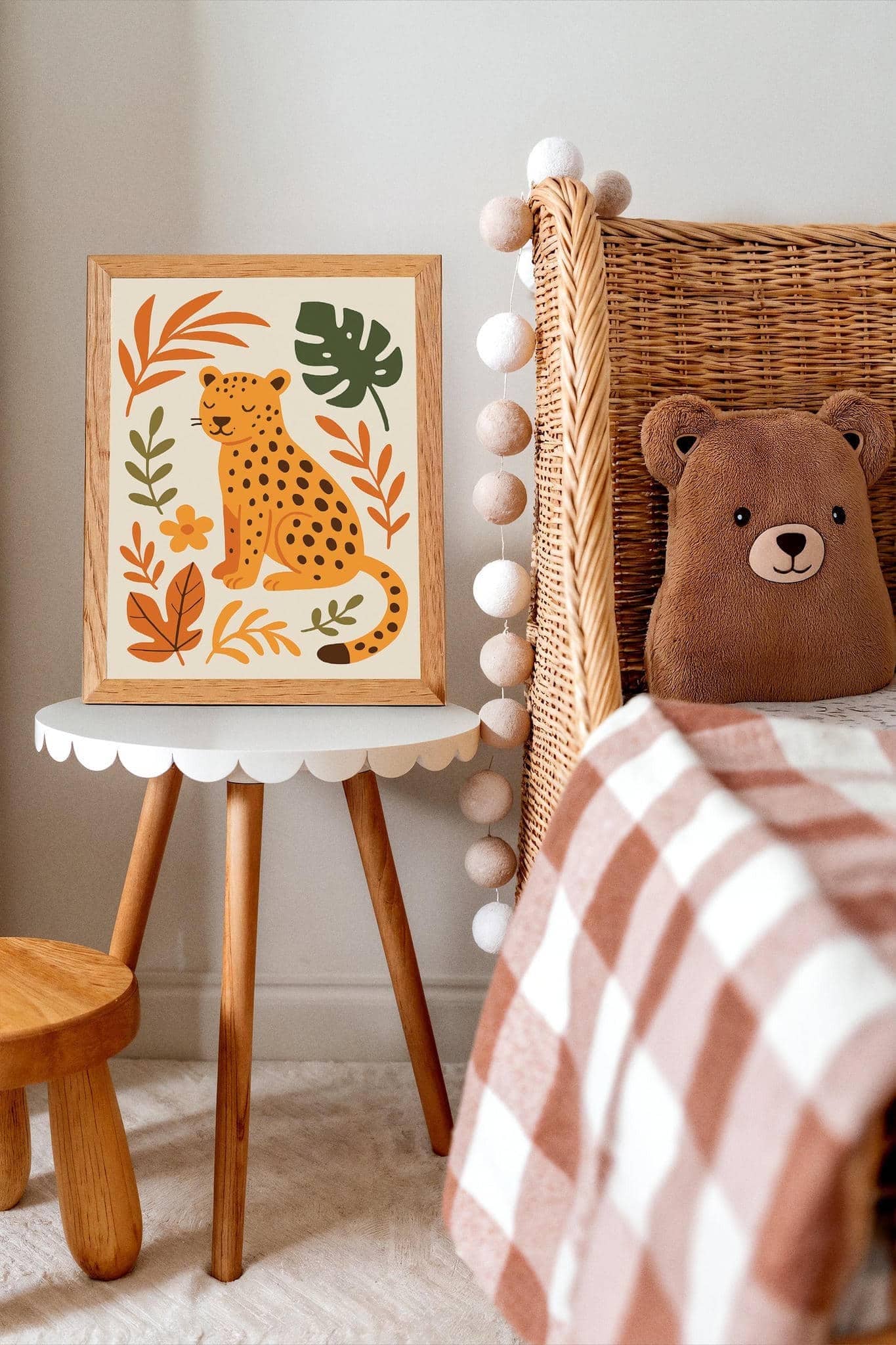 Cute Cheetah in Jungle - Nature-Inspired Art Print