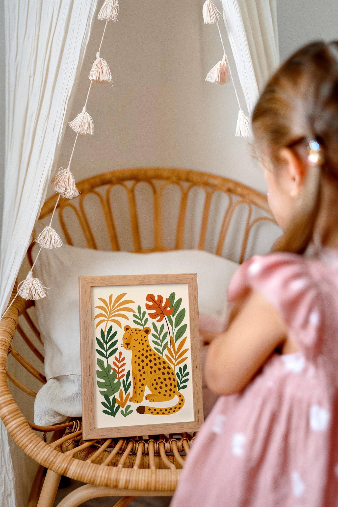 Cheetah Jungle Wall Art – Safari Animal Poster