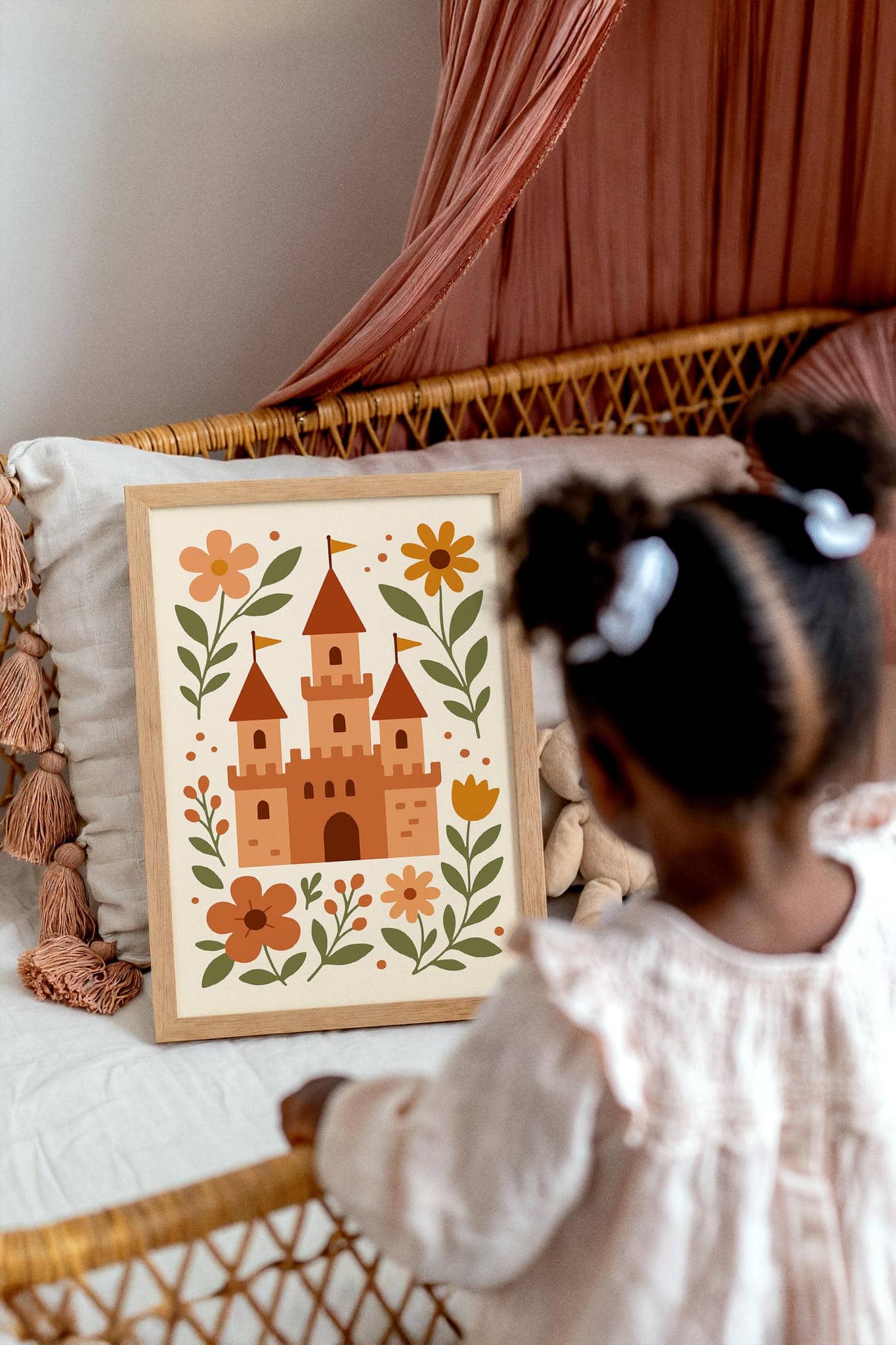 Boho Rustic Fairy Tale Castle Wall Art