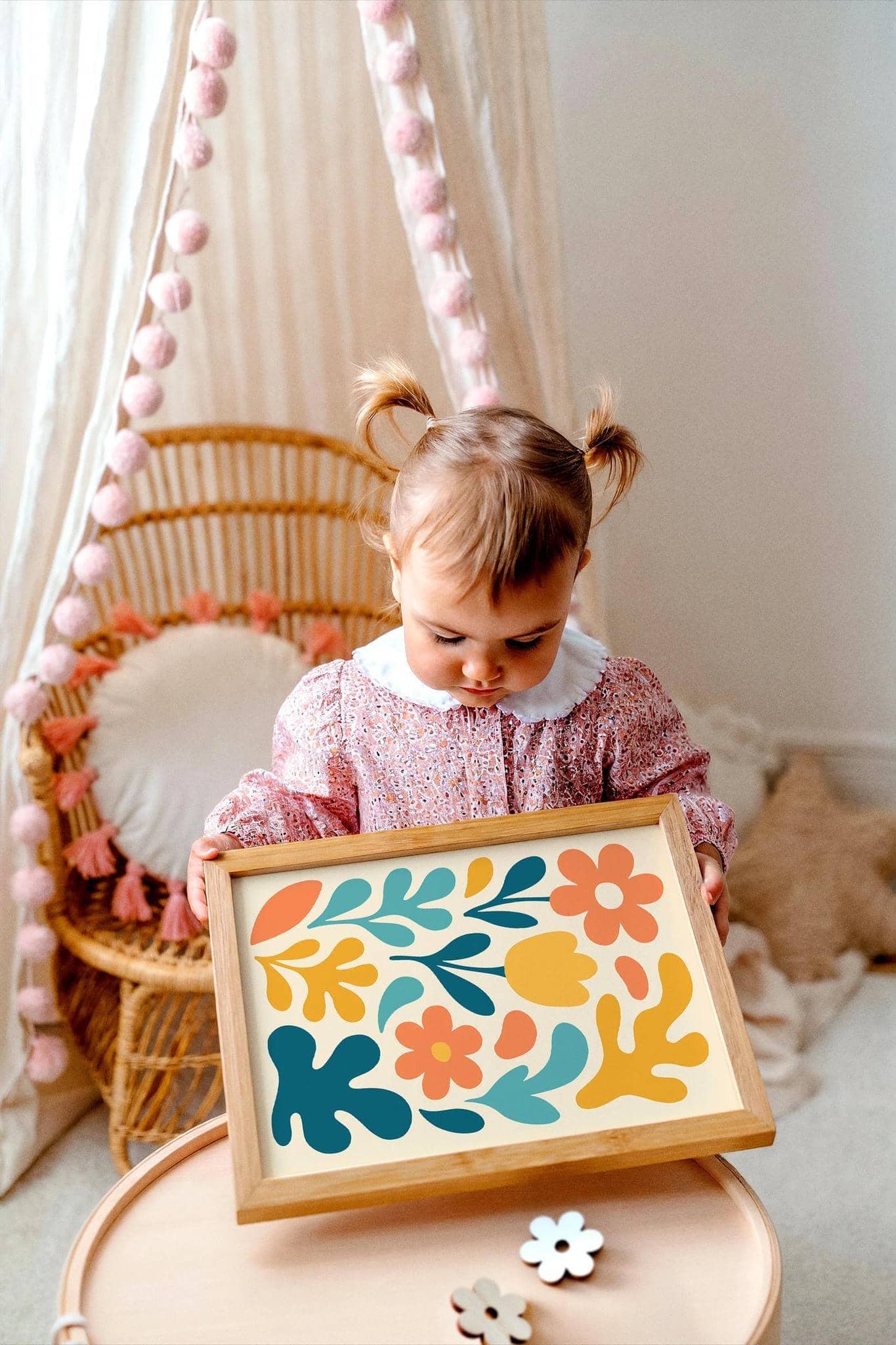 Abstract Liquid Flowers Poster – Modern Botanical Wall Art