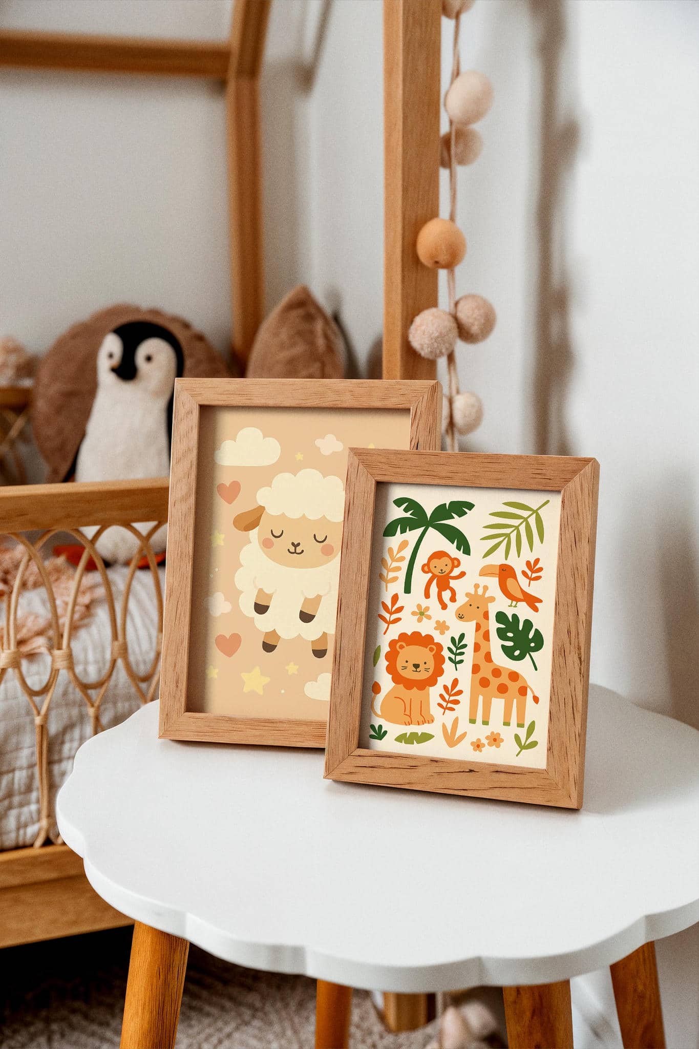 Jungle Animals Art Print – Tropical Nature Poster