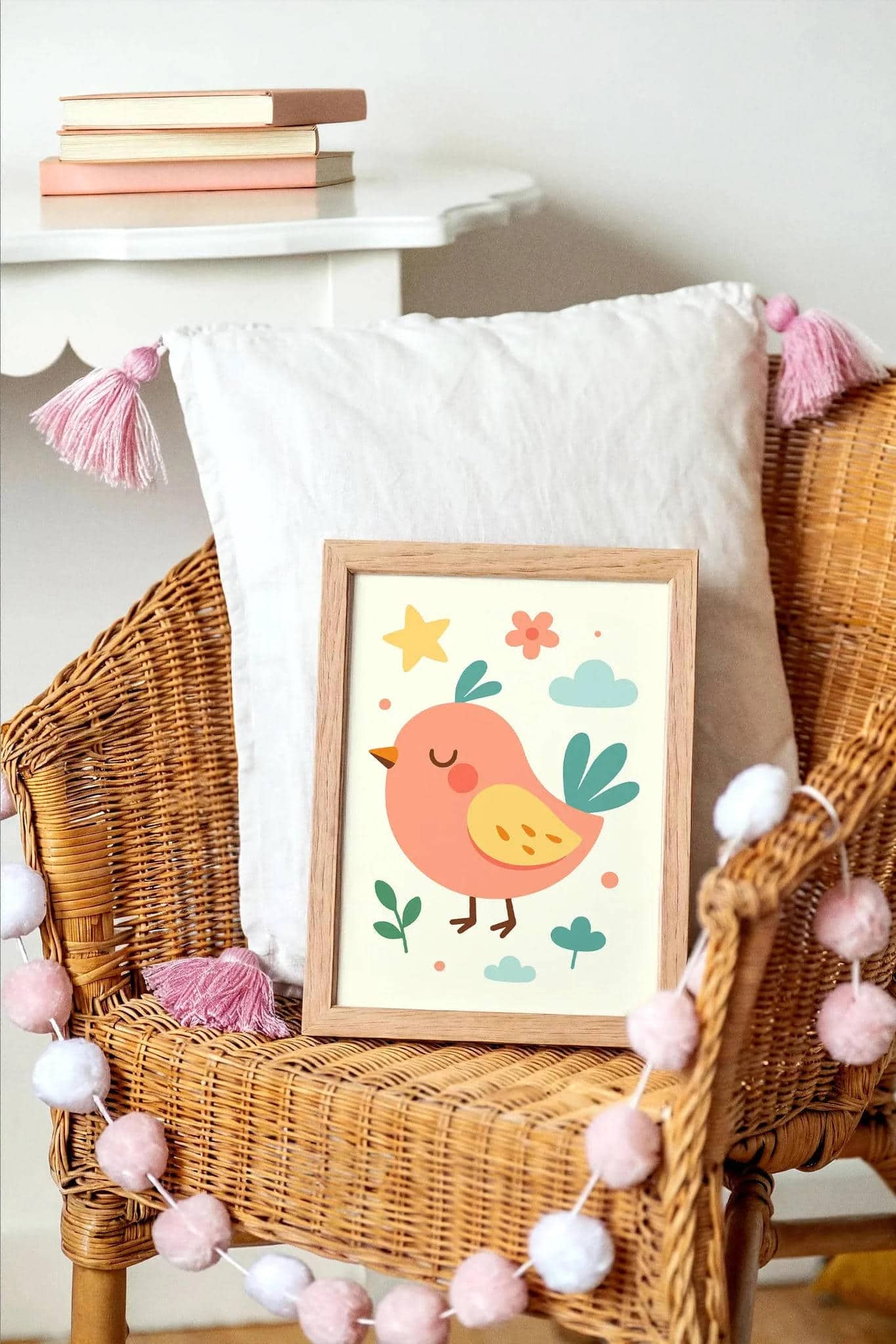 Cute Bird Kids Room Print – Nursery Wall Art