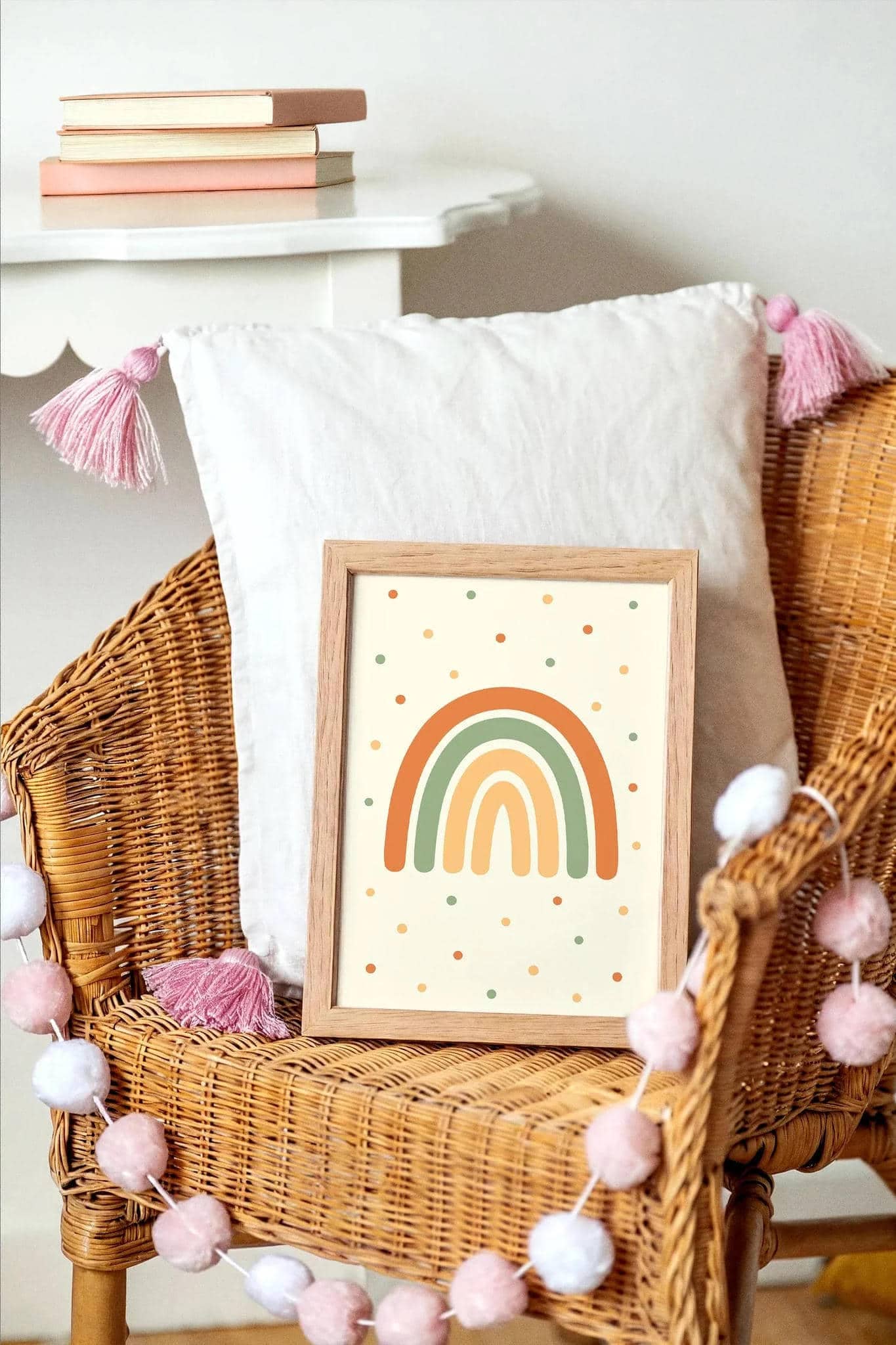 Cute Rainbow Poster – Gender-Neutral Kids’ Decor