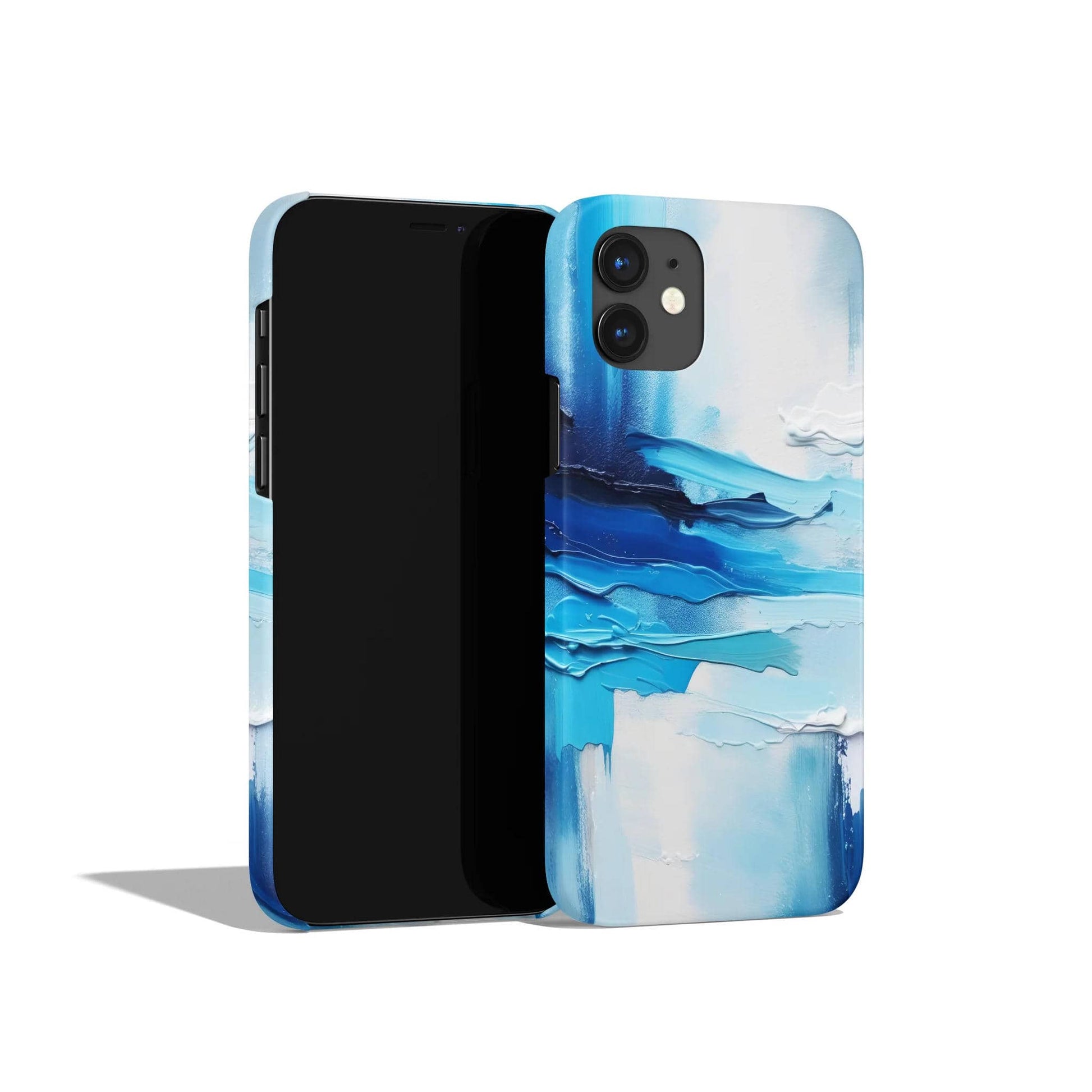 Abstract Ocean Painting Blue iPhone Case - HypeSheriff