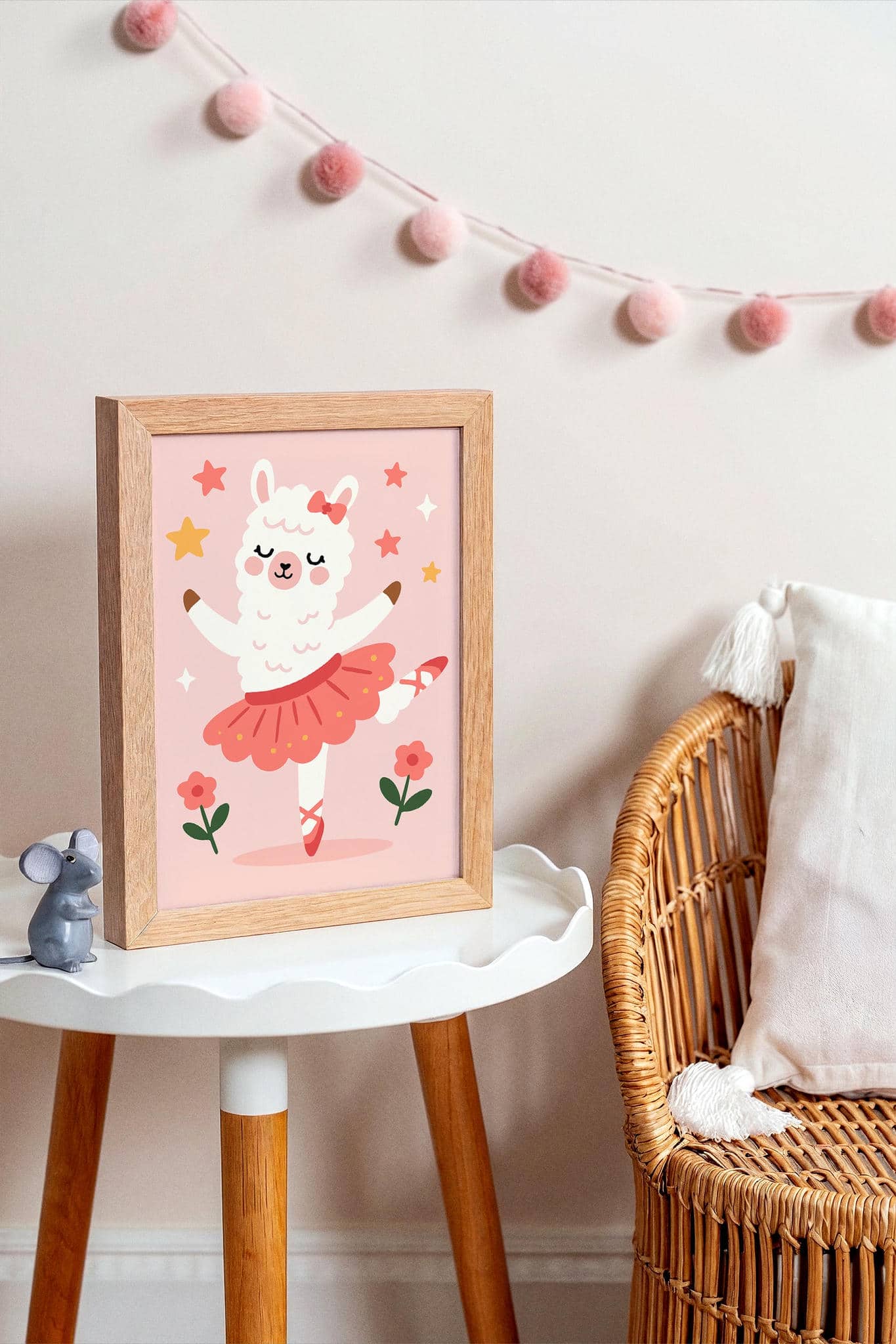 Alpaca Ballerina Poster – Cute Dance Wall Art