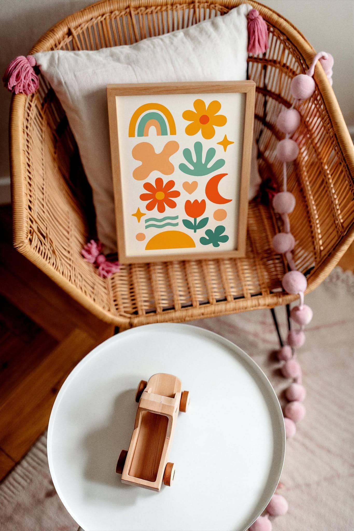 Mid-Century Nursery Art – Abstract Kids Decor