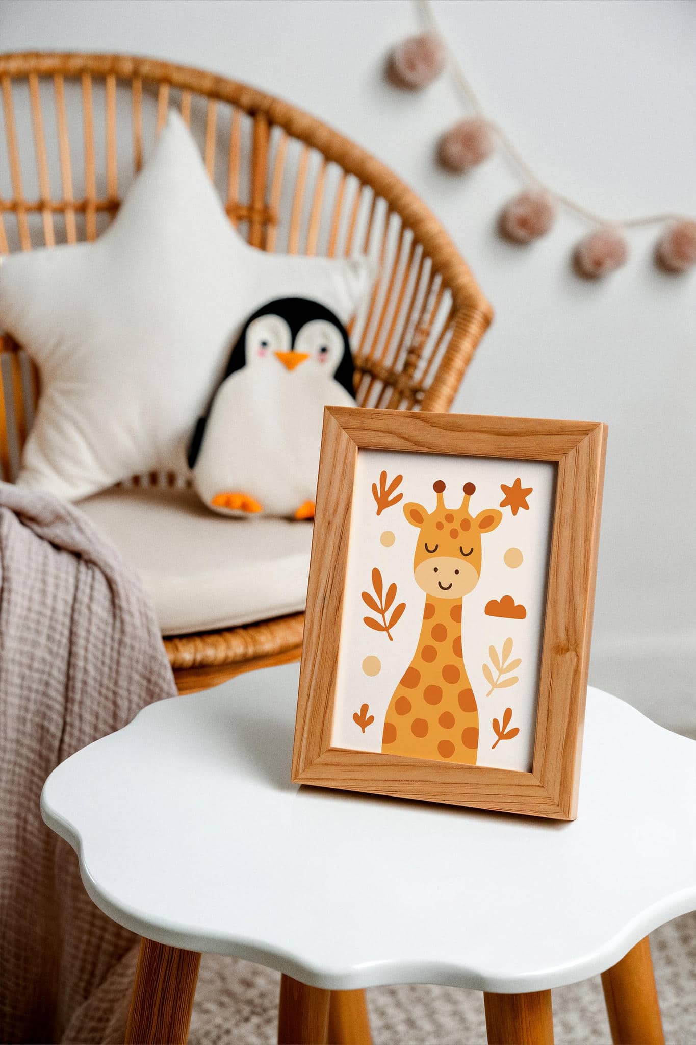 Cute Safari Giraffe Print – Tropical Jungle Wall Decor