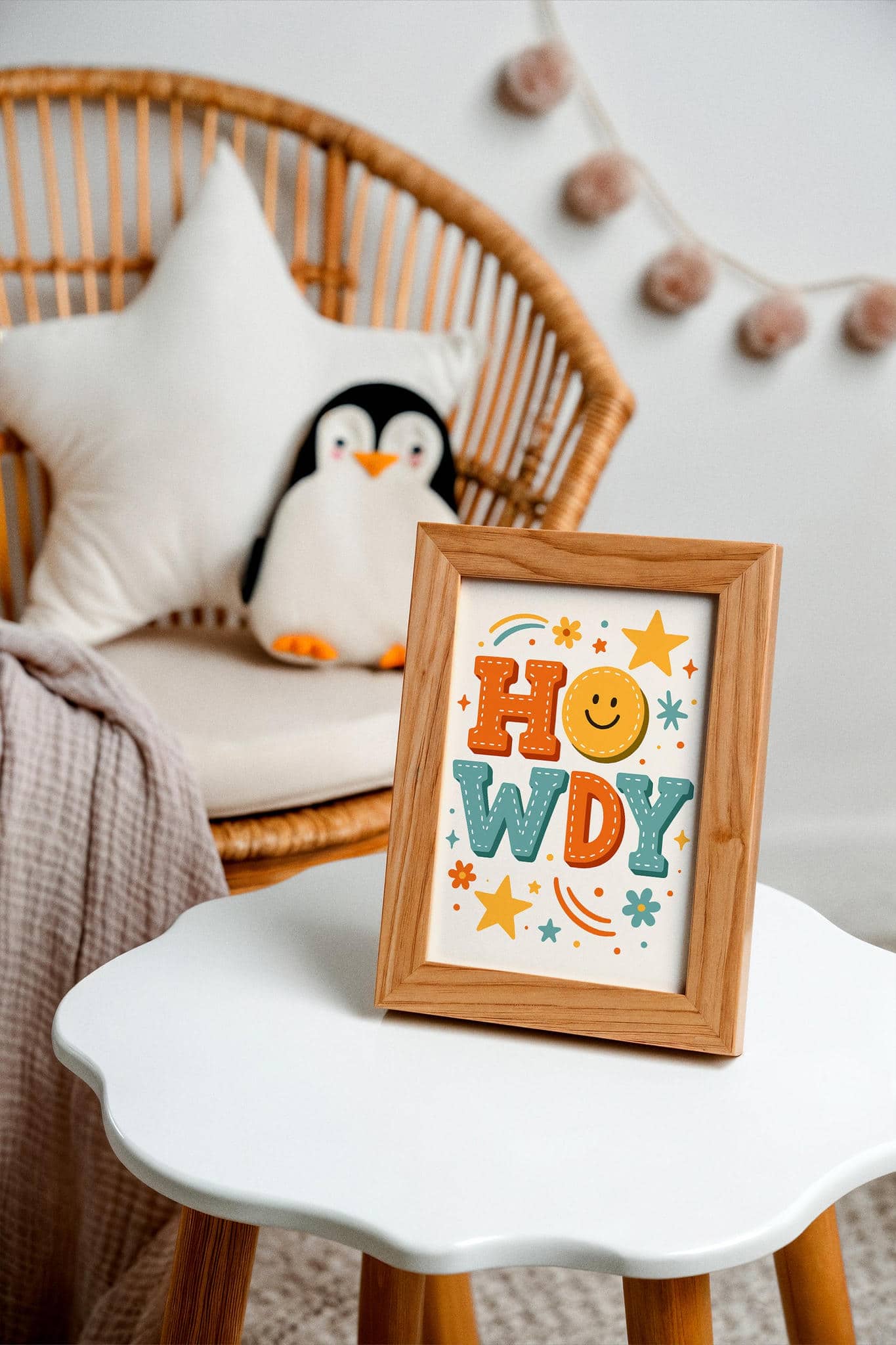 Howdy Poster – Western Nursery Print