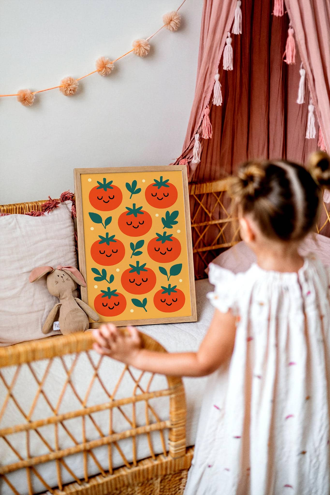 Happy Tomatoes Wall Art – Playful Kitchen Decor