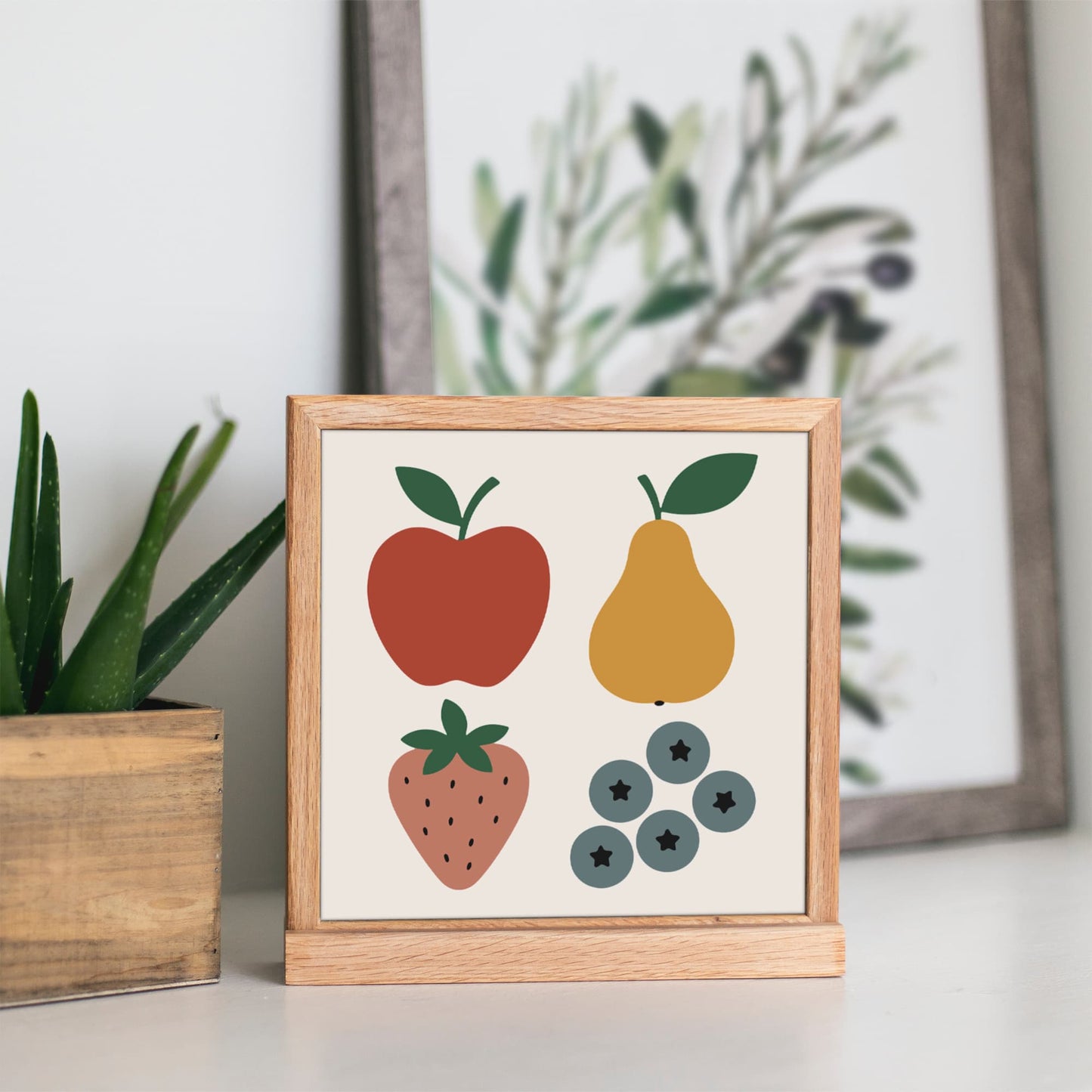 Scandinavian Kitchen Poster - Fruit Food Wall Art Print