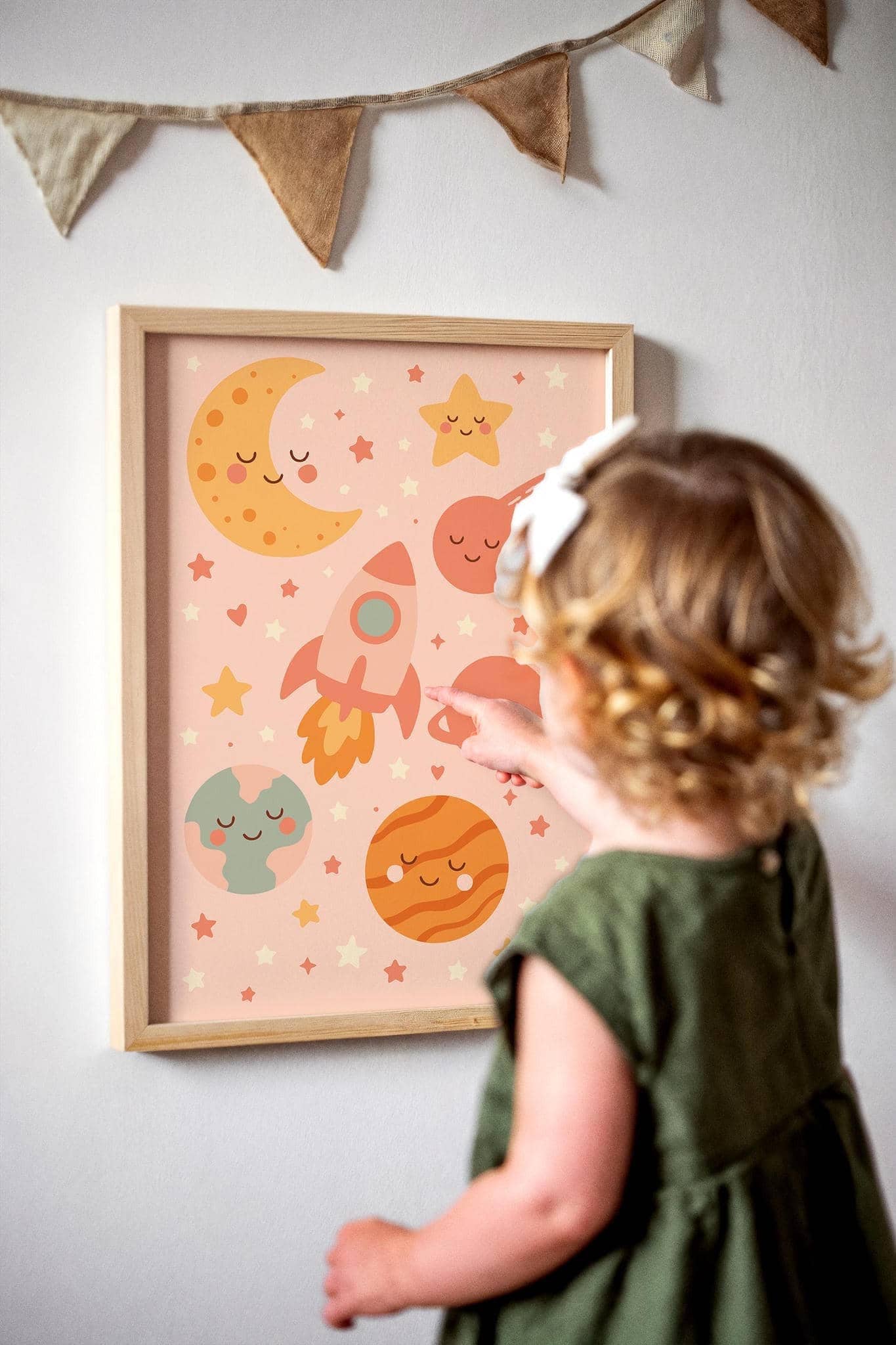 Cute Cosmos Art Print – Space Illustration