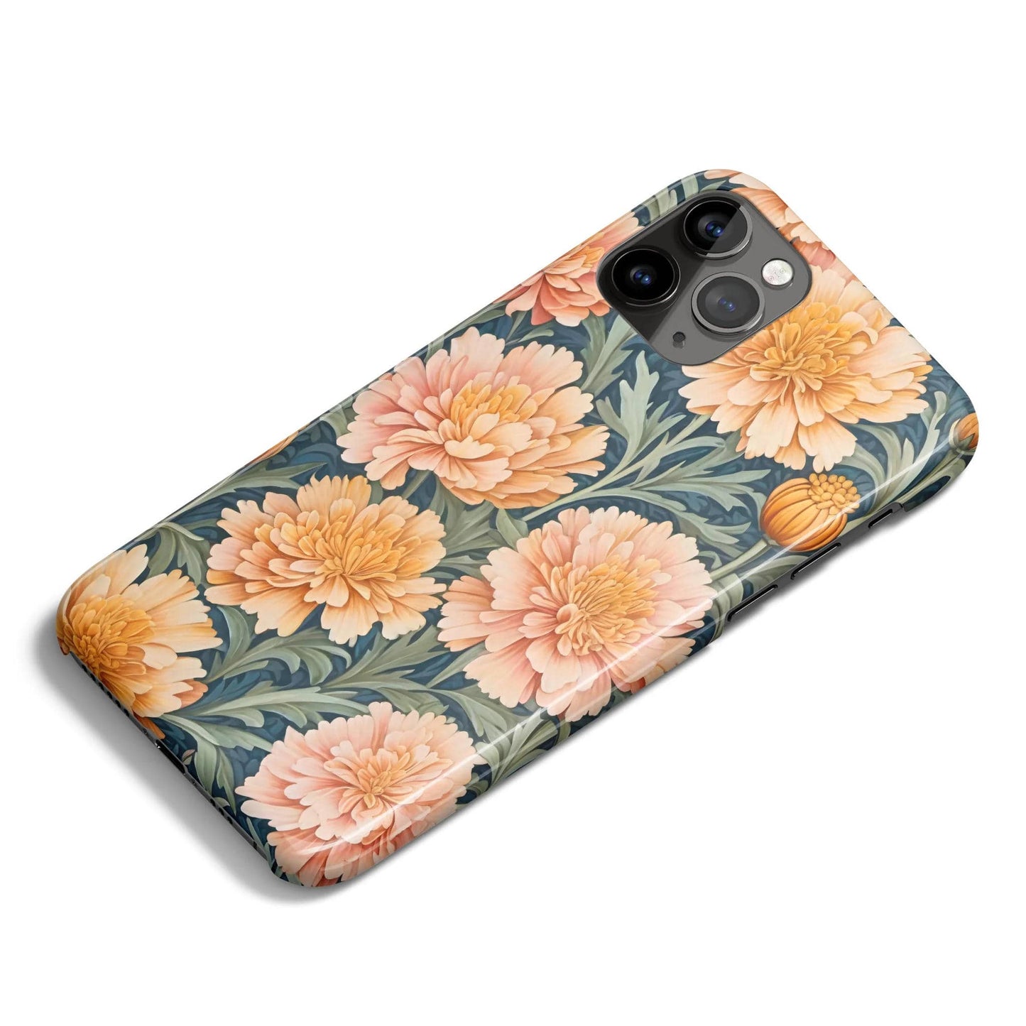 William Morris Textile Pattern iPhone Case - HypeSheriff