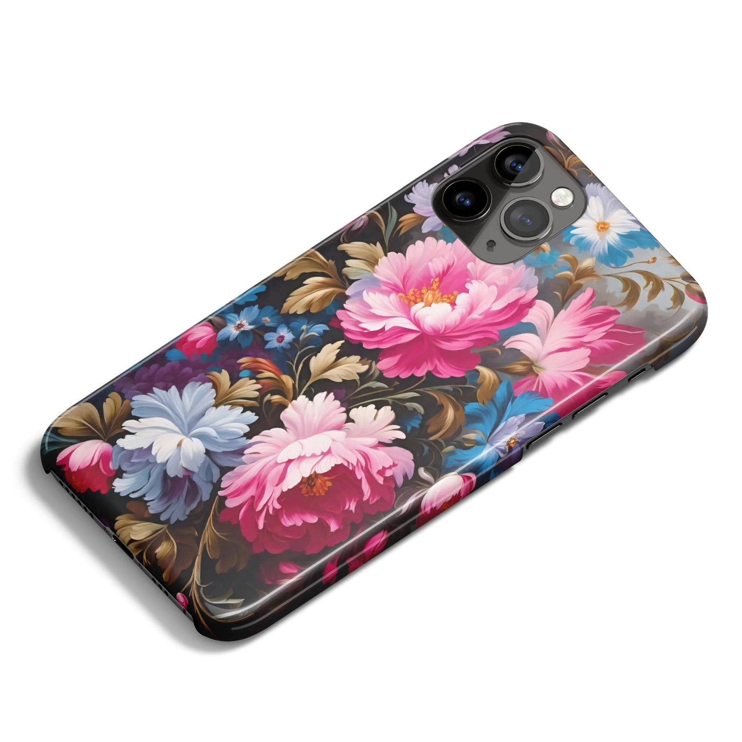 Eclectic Blossom Flowers iPhone Case - HypeSheriff