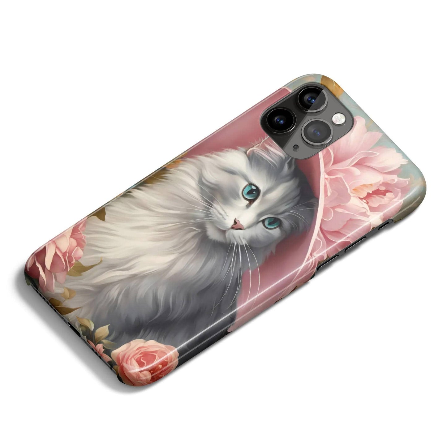 Cute Cat Portrait iPhone Case - HypeSheriff