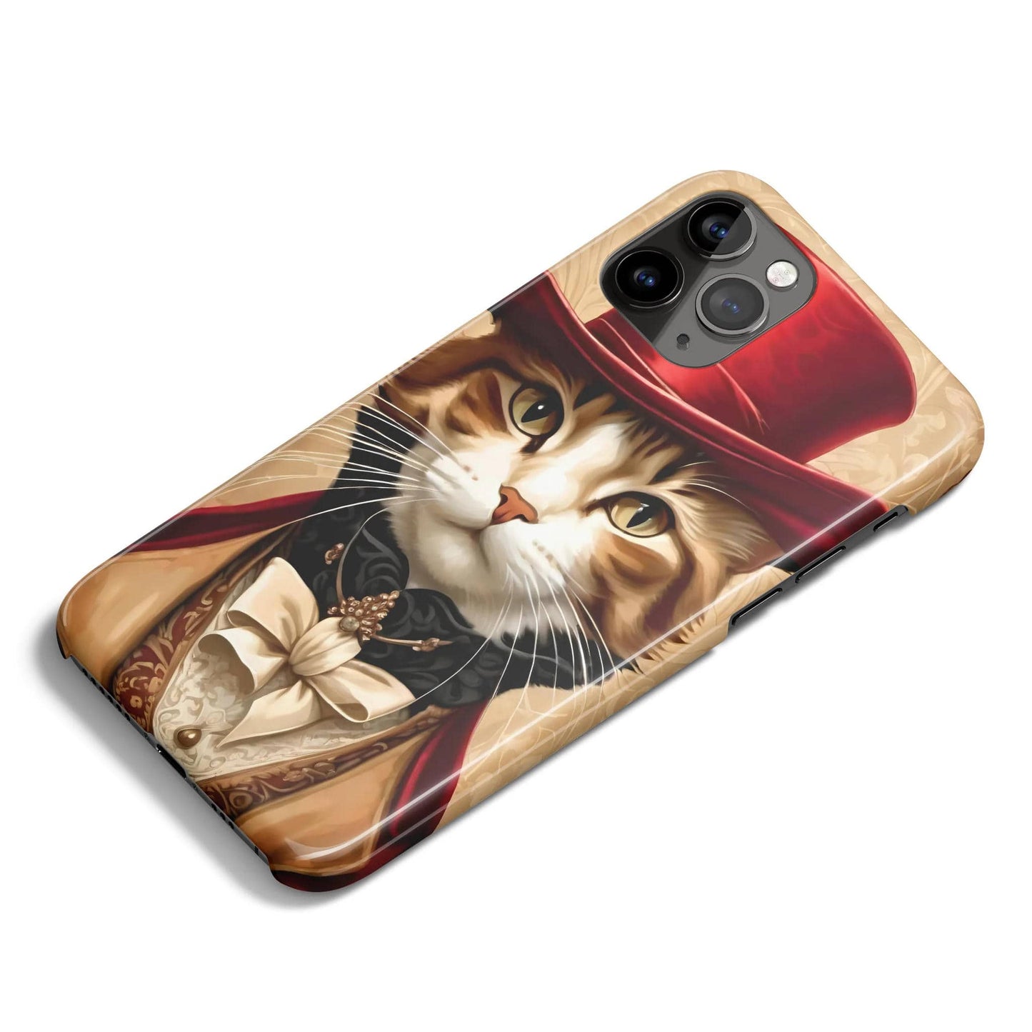 Elegant Victorian Cat iPhone Case - HypeSheriff