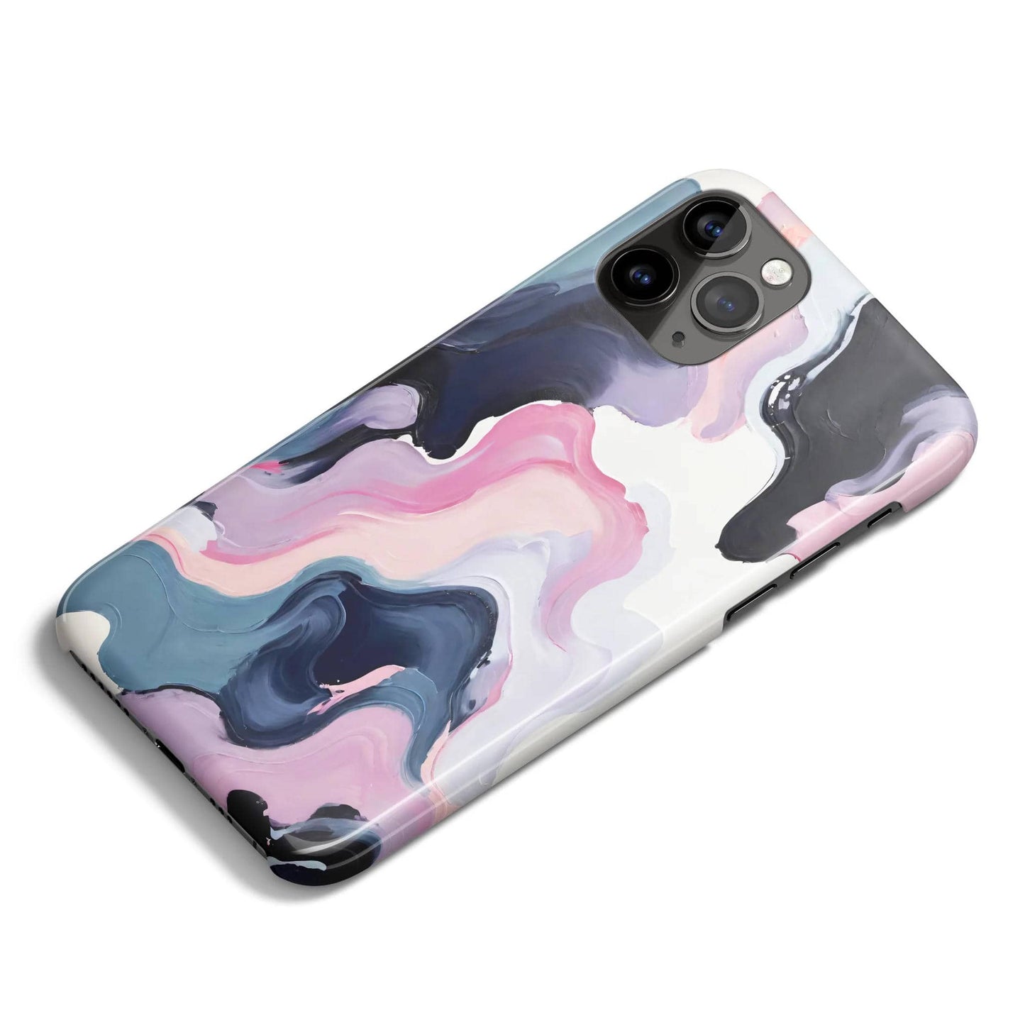 Purple Abstract Painting iPhone Case - HypeSheriff
