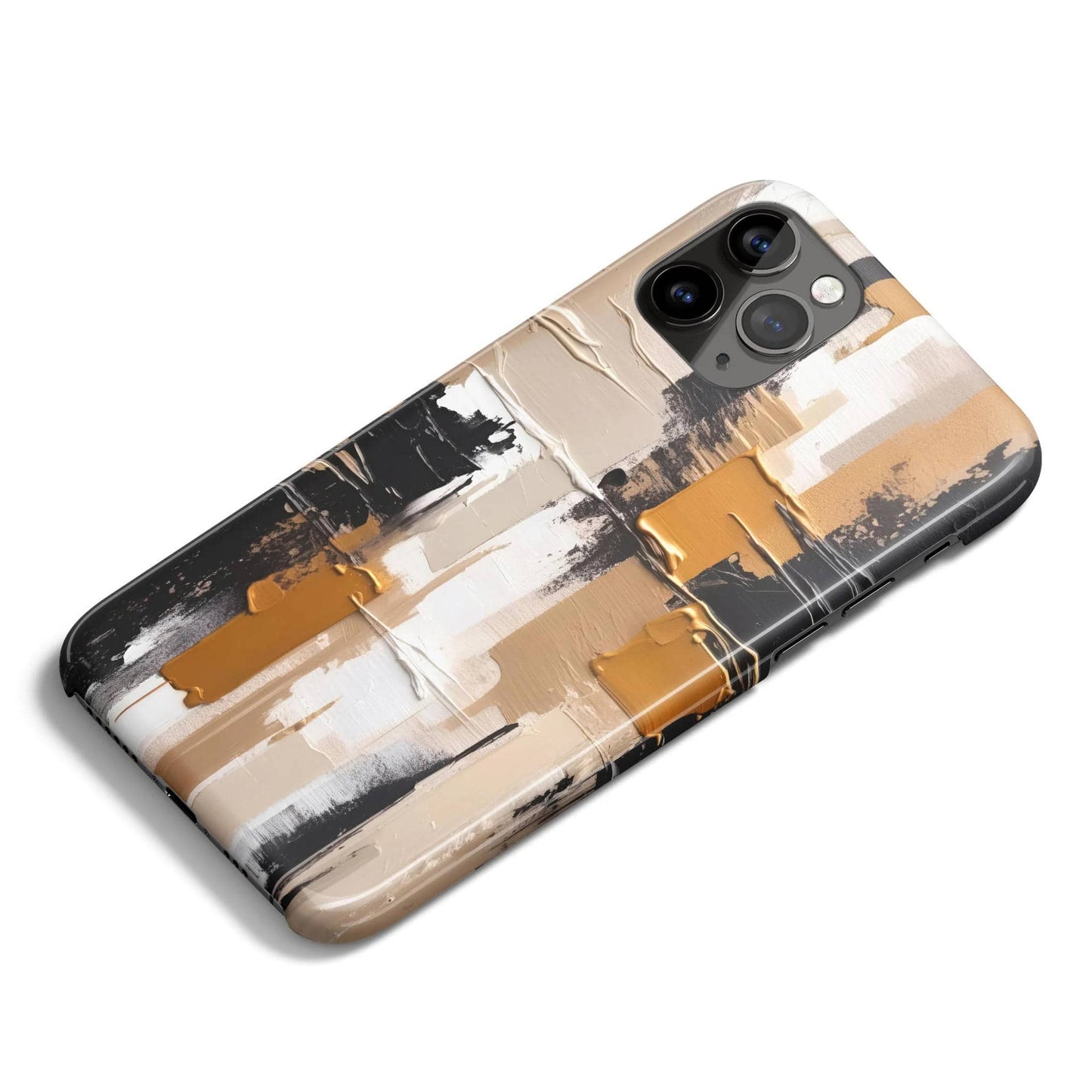 Interplay of Shadows Beige iPhone Case - HypeSheriff
