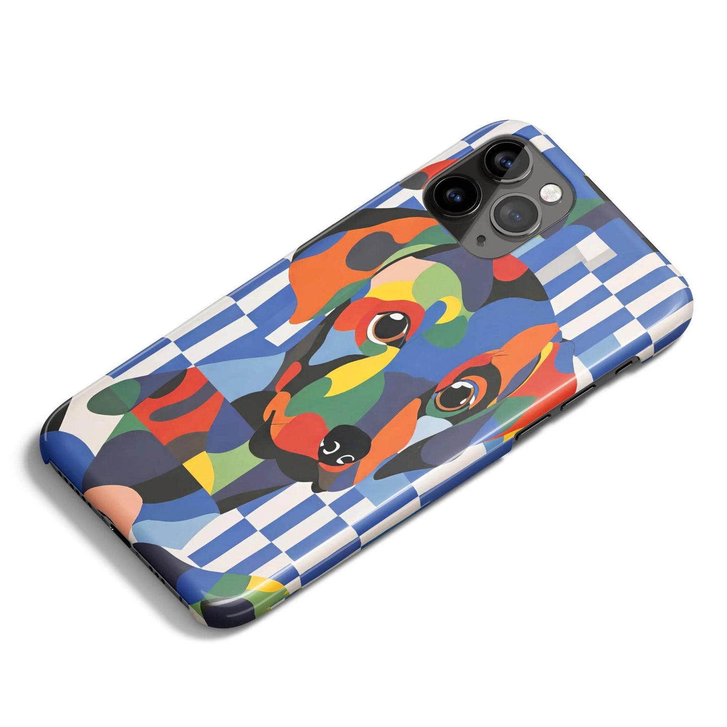 Vibrant Retro Dog Art iPhone Case - HypeSheriff