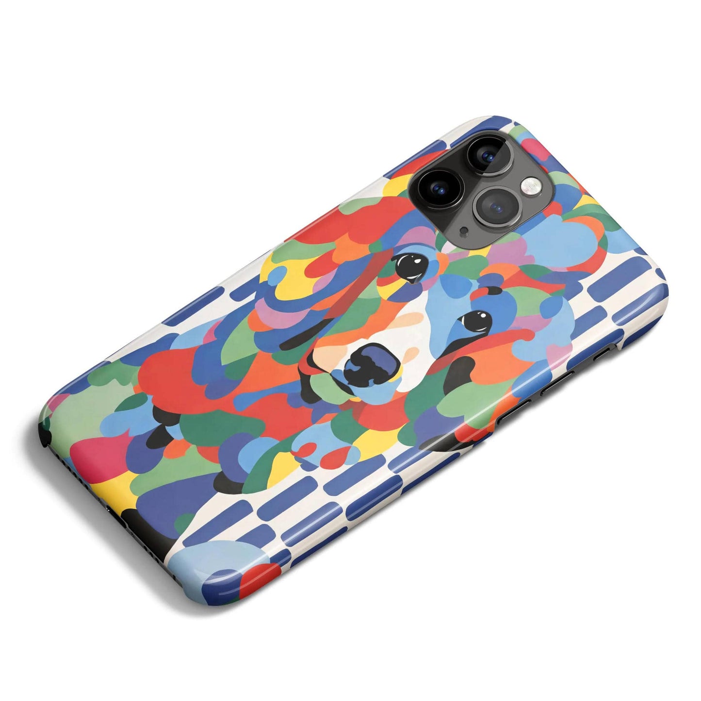 Vibrant Abstract Dog Art iPhone Case - Durable, Stylish, Colorful Protection - HypeSheriff
