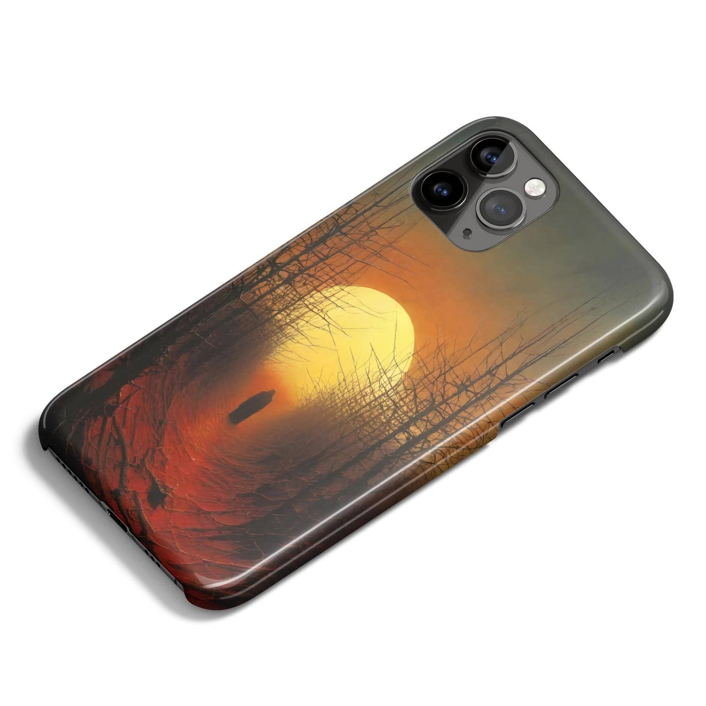 Mystical Sunset Forest iPhone Case - HypeSheriff