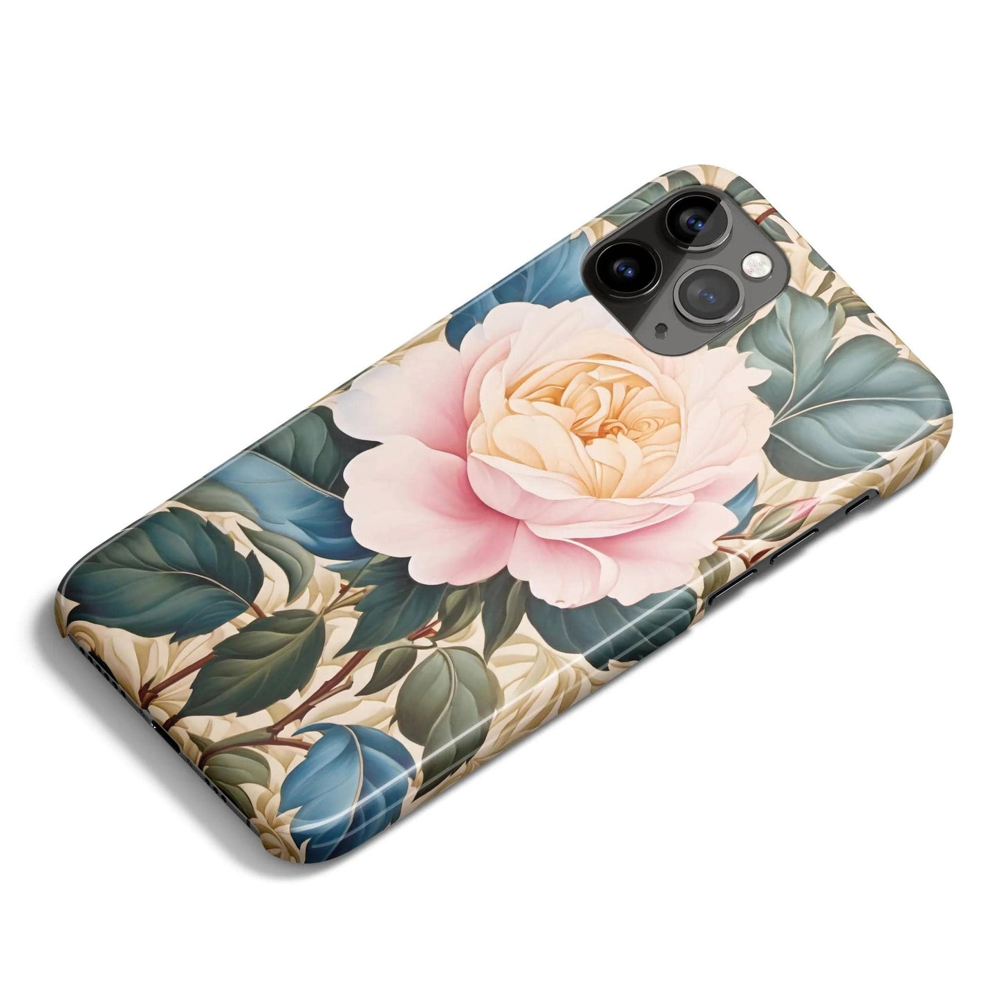 Blooming Rose Floral Art iPhone Case - HypeSheriff