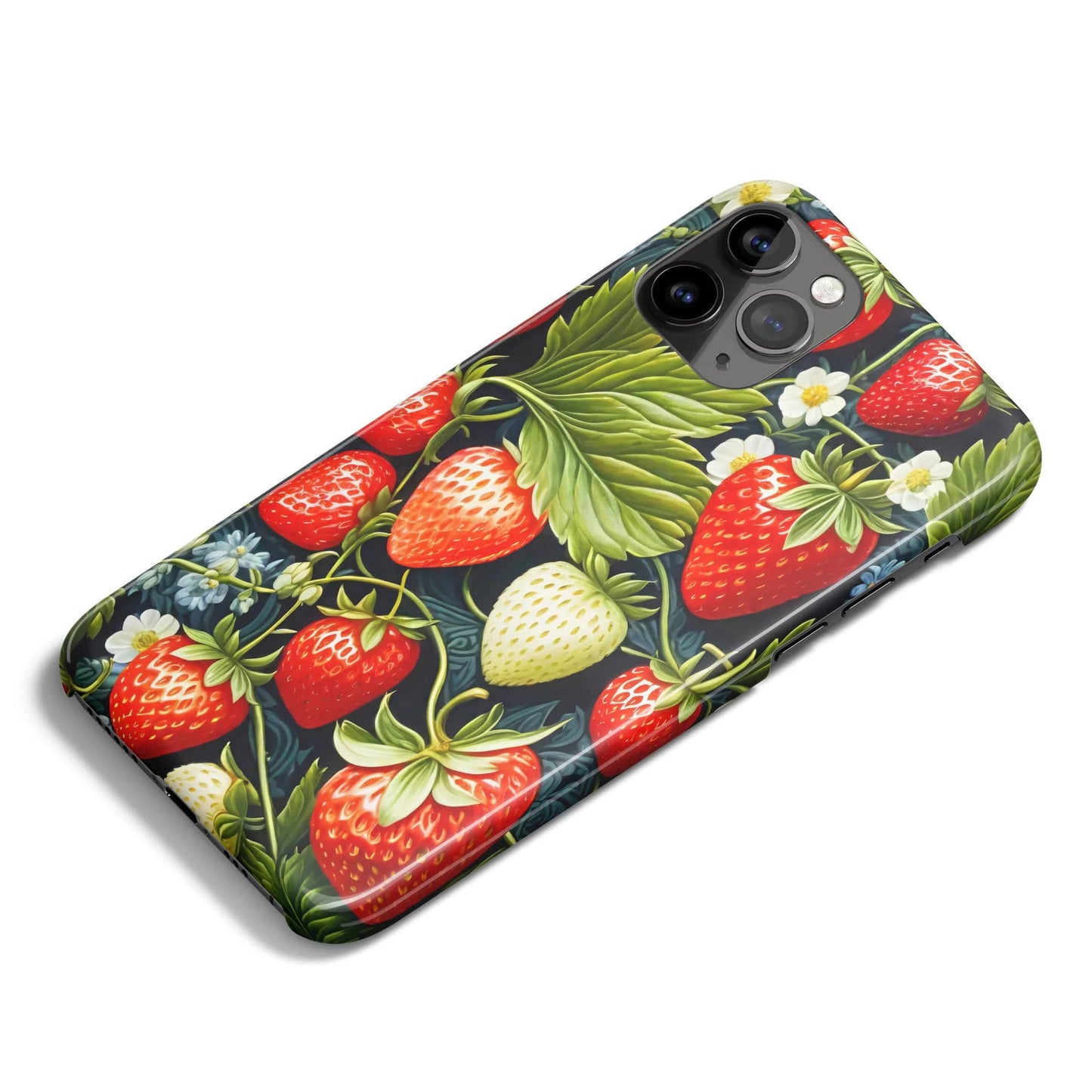 Fraises Pattern iPhone Case - HypeSheriff
