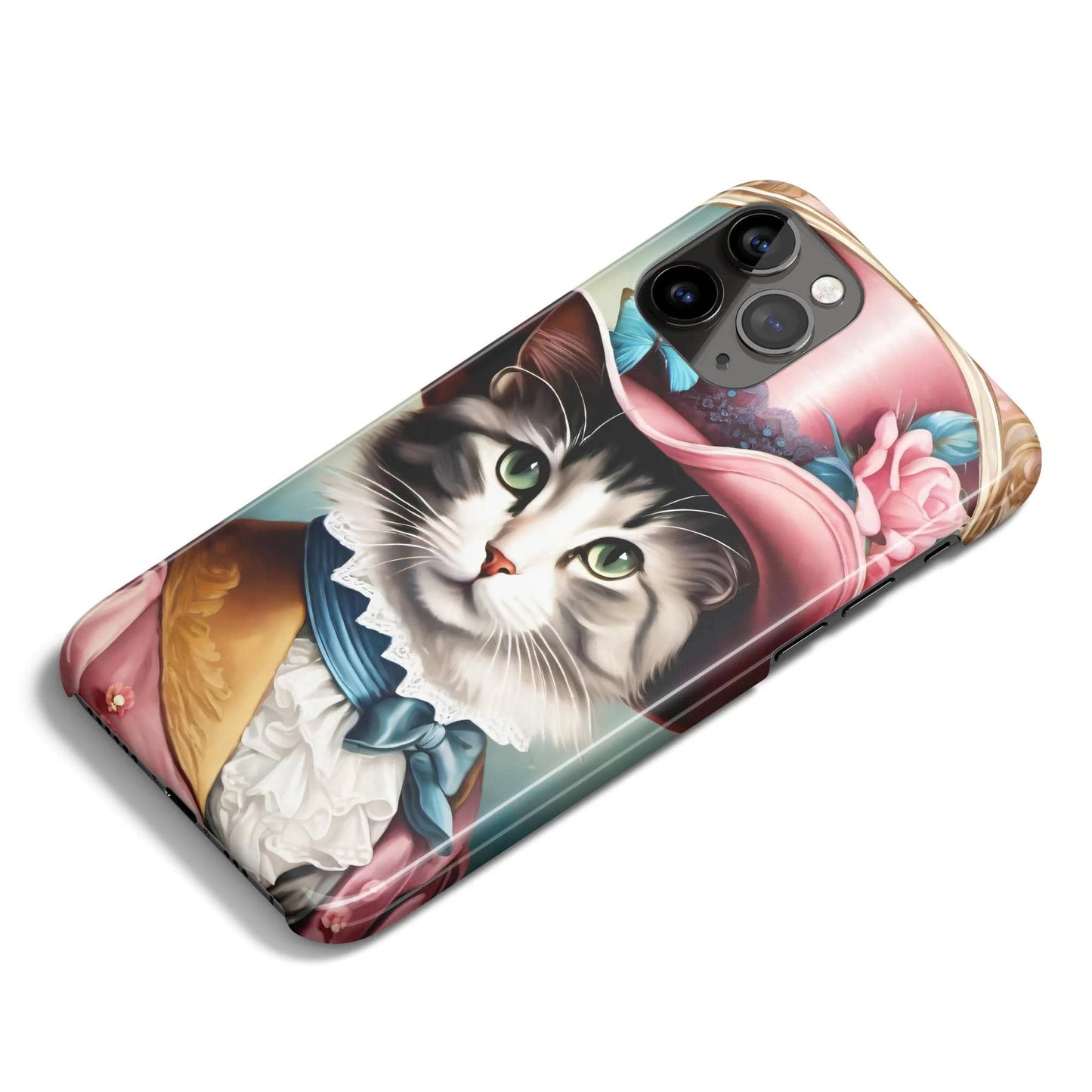 Cute Victorian Cat iPhone Case - HypeSheriff