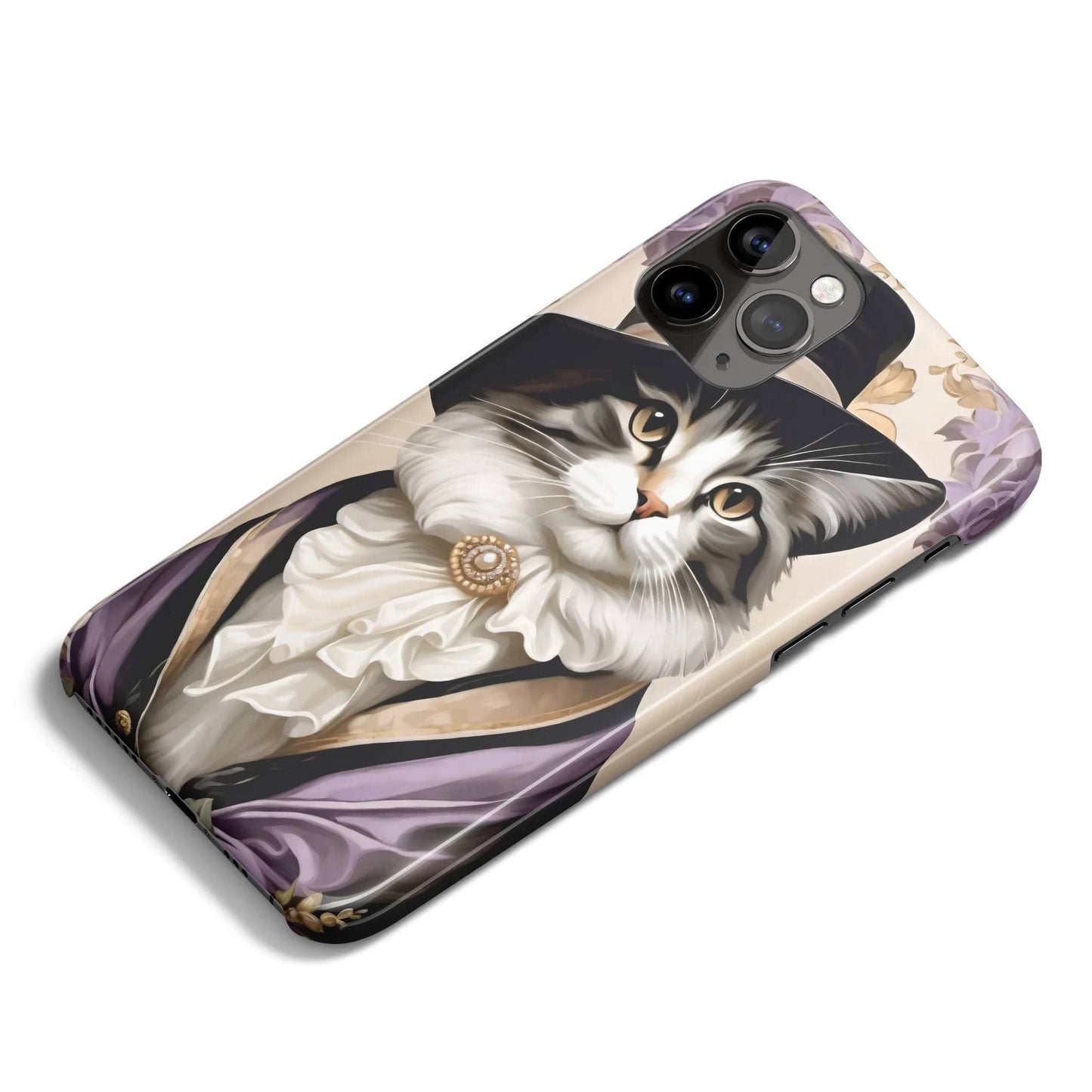 Dressed Up Victorian Cat iPhone Case - HypeSheriff
