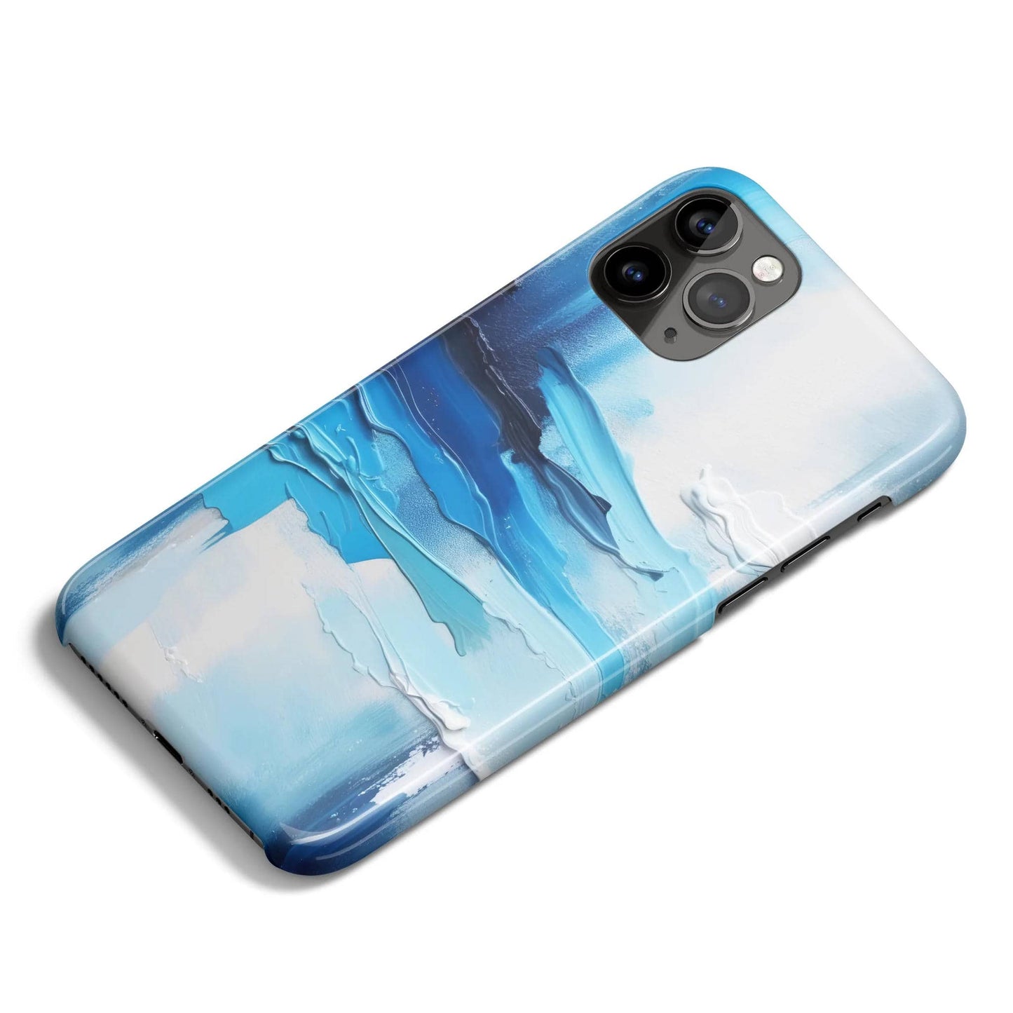 Abstract Ocean Painting Blue iPhone Case - HypeSheriff