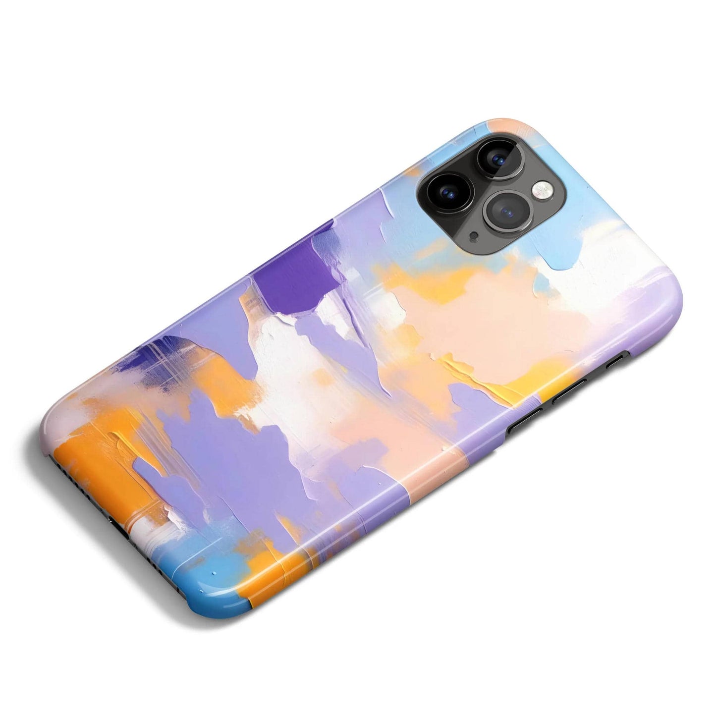 Abstract Lavender Painting iPhone Case - HypeSheriff