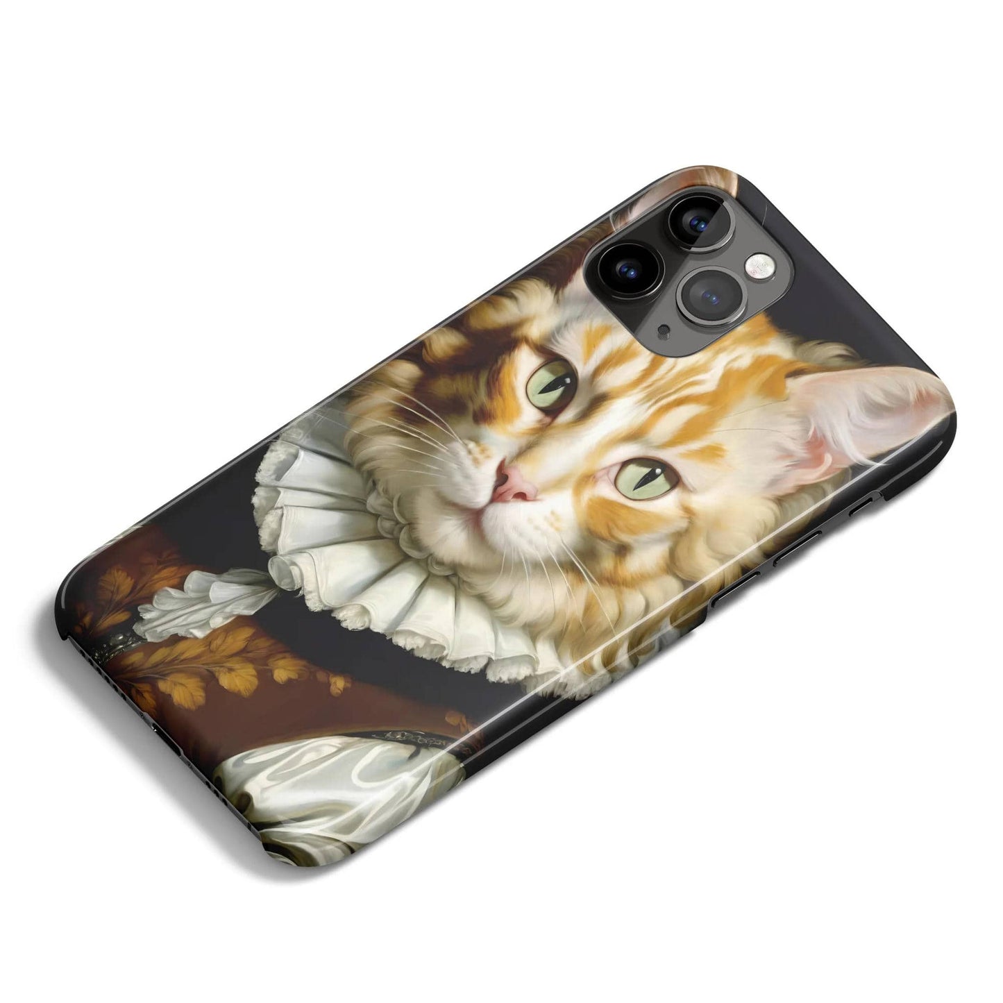 Victorian Cat Portrait iPhone Case - HypeSheriff