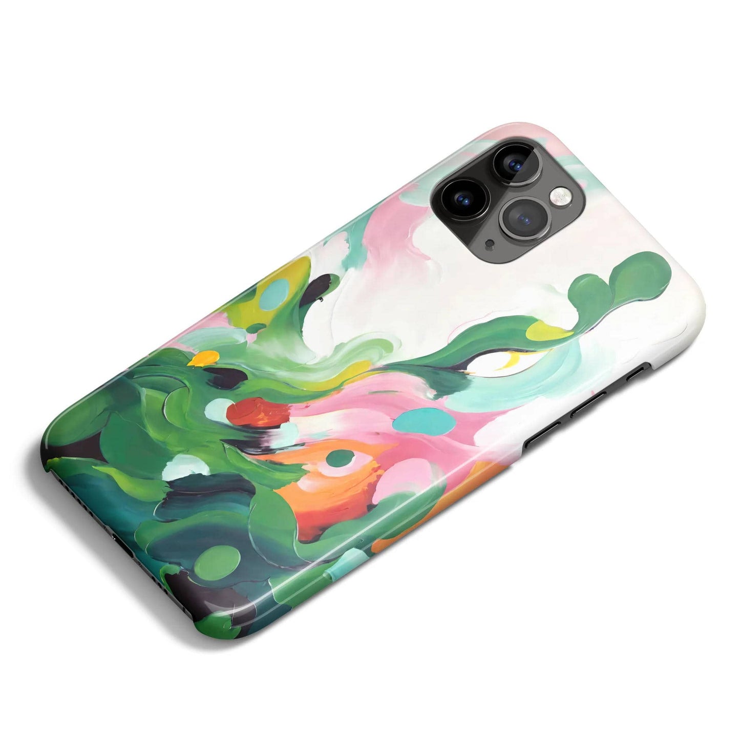 Garden Abstract Painting iPhone Case - HypeSheriff
