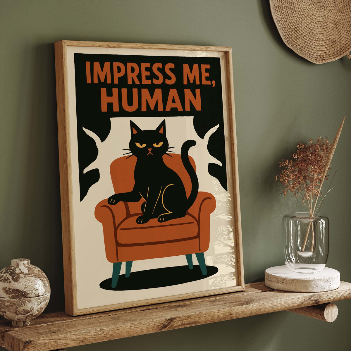 Cat Attitude Wall Art Print