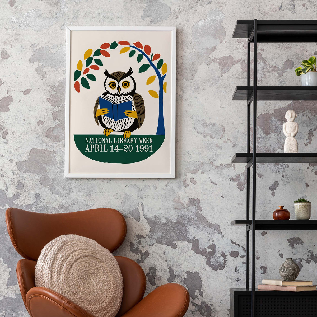 National Library Owl Poster