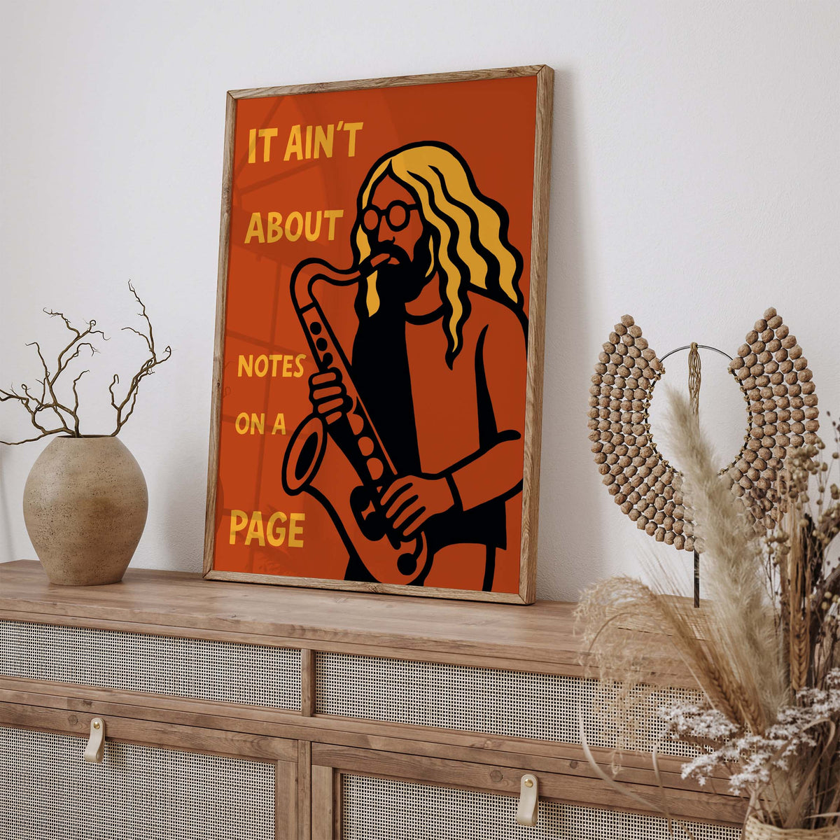 Saxophone Music Wall Print