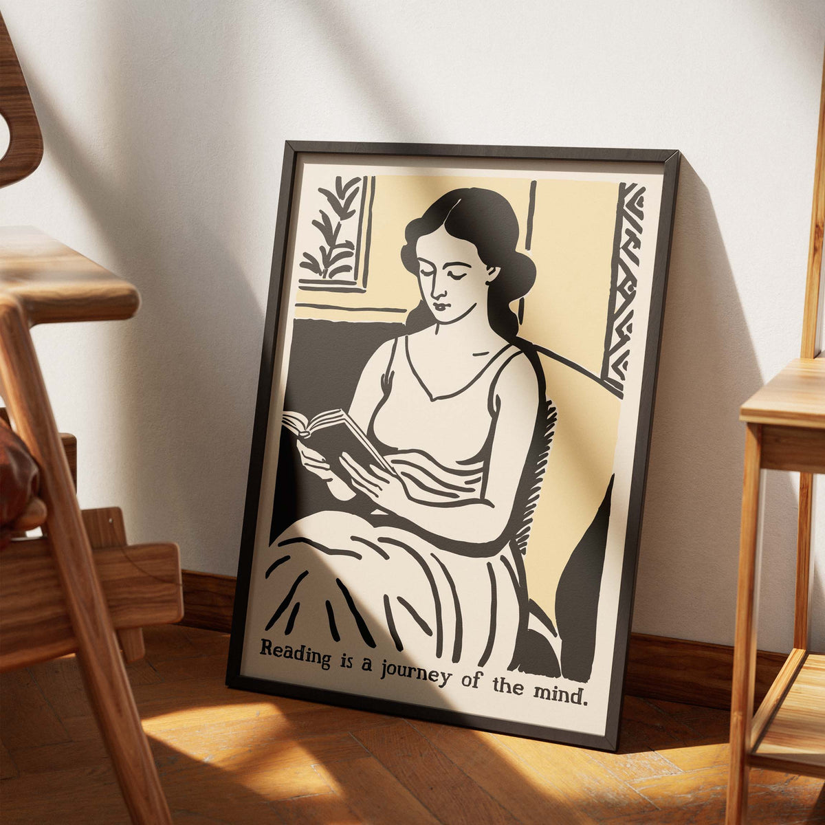 Woman Reading Book Lover Poster Print