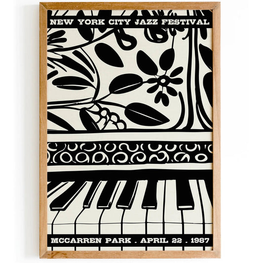 NYC Jazz Festival Vintage Poster