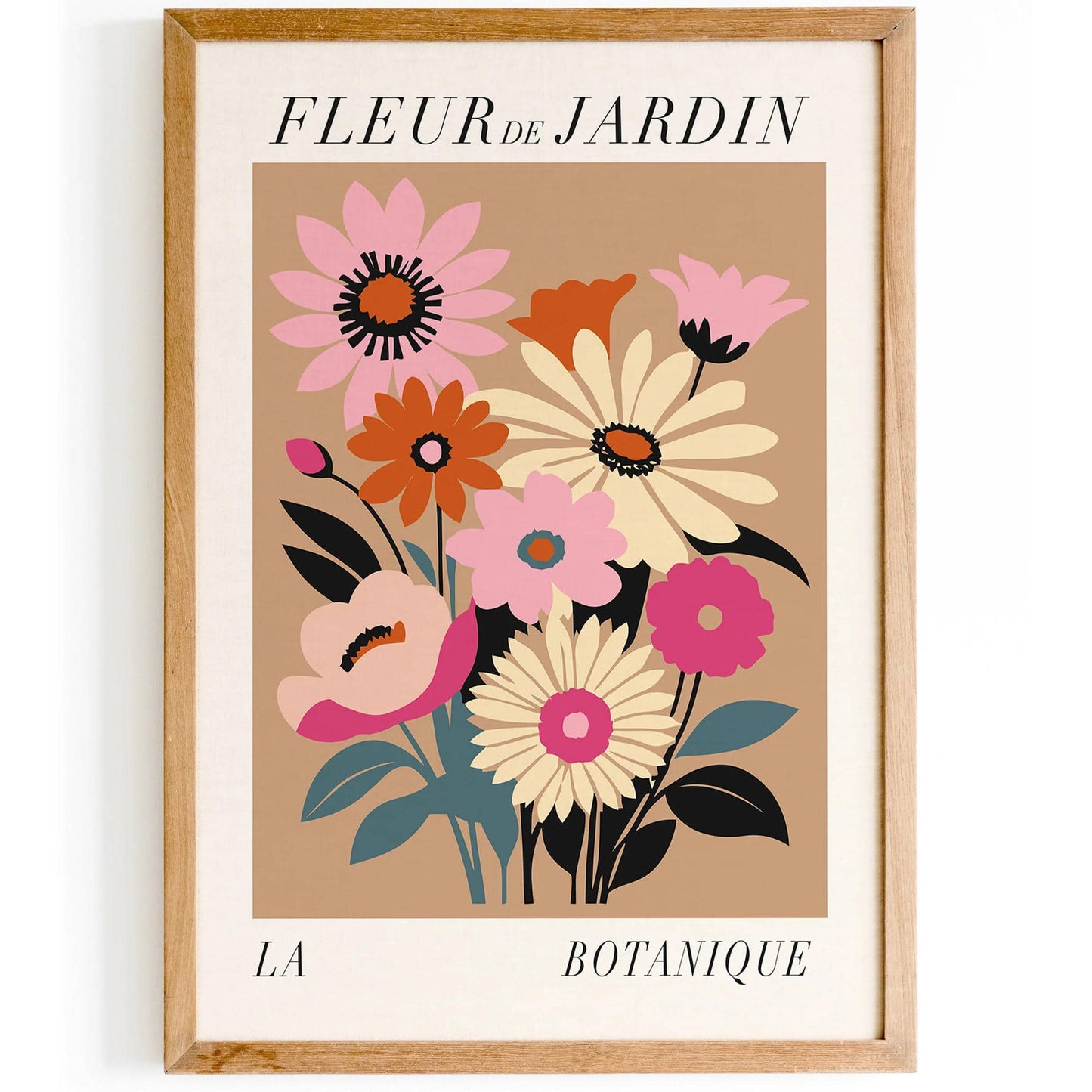 Boho Chic Floral French Poster - HypeSheriff