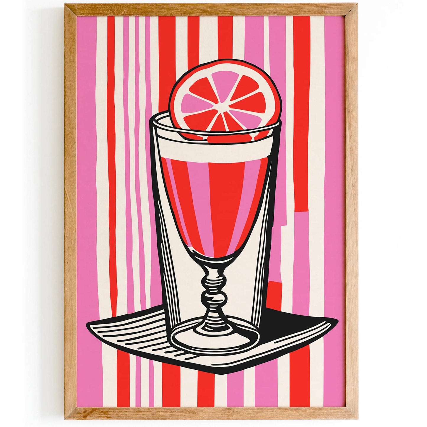 Pink Drink Pop Art Kitchen Wall Decor 2024 - HypeSheriff