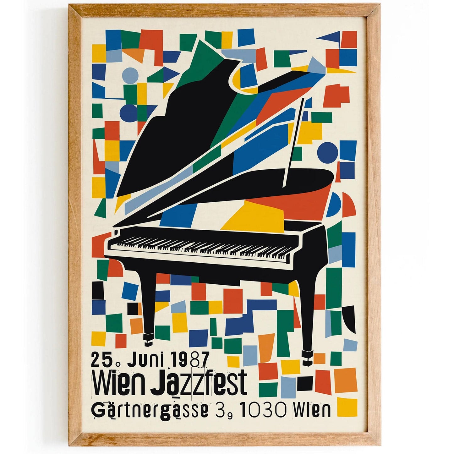 Wien JazzFest Colorful Festival Poster - HypeSheriff