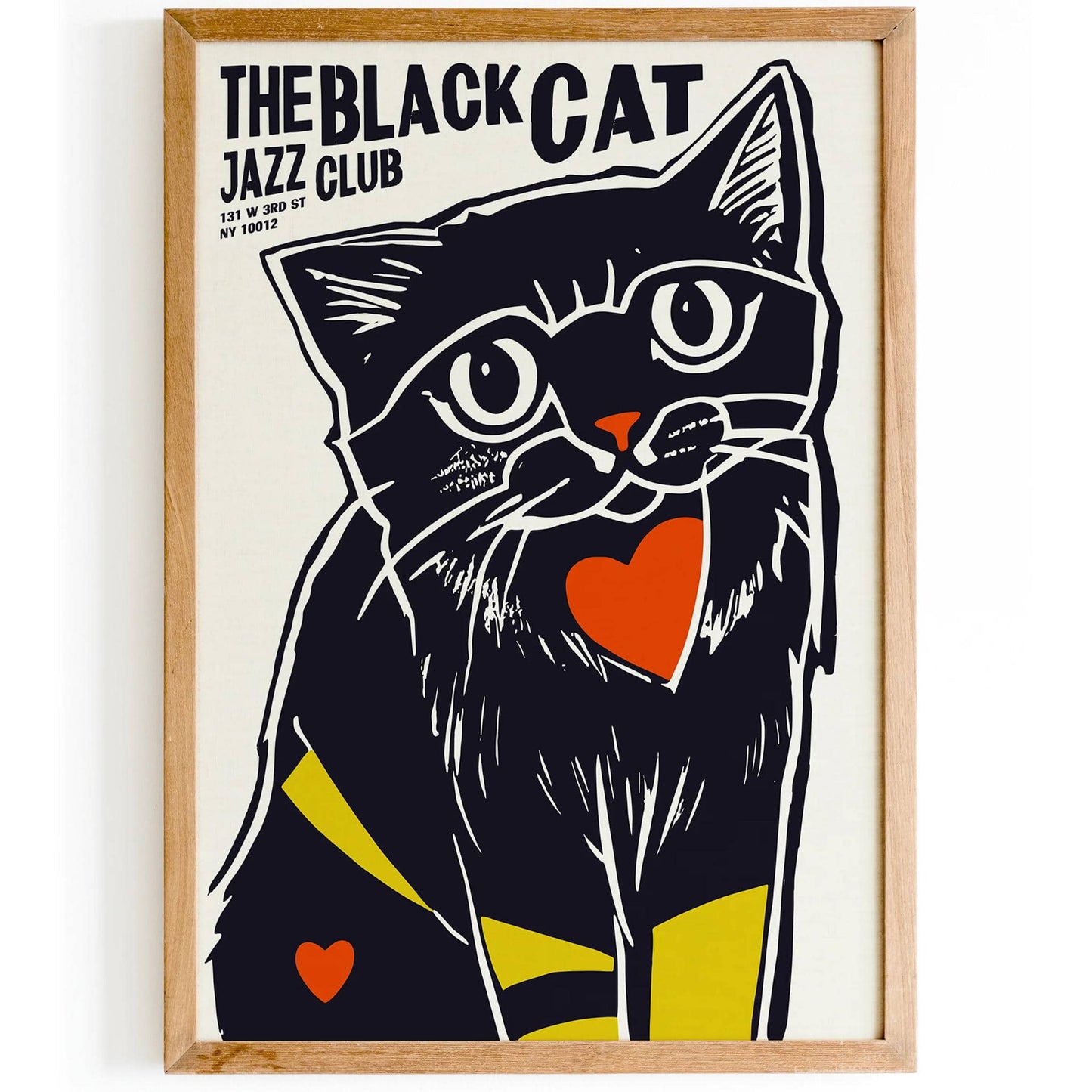 The Black Cat Jazz Club Retro Music Poster - HypeSheriff