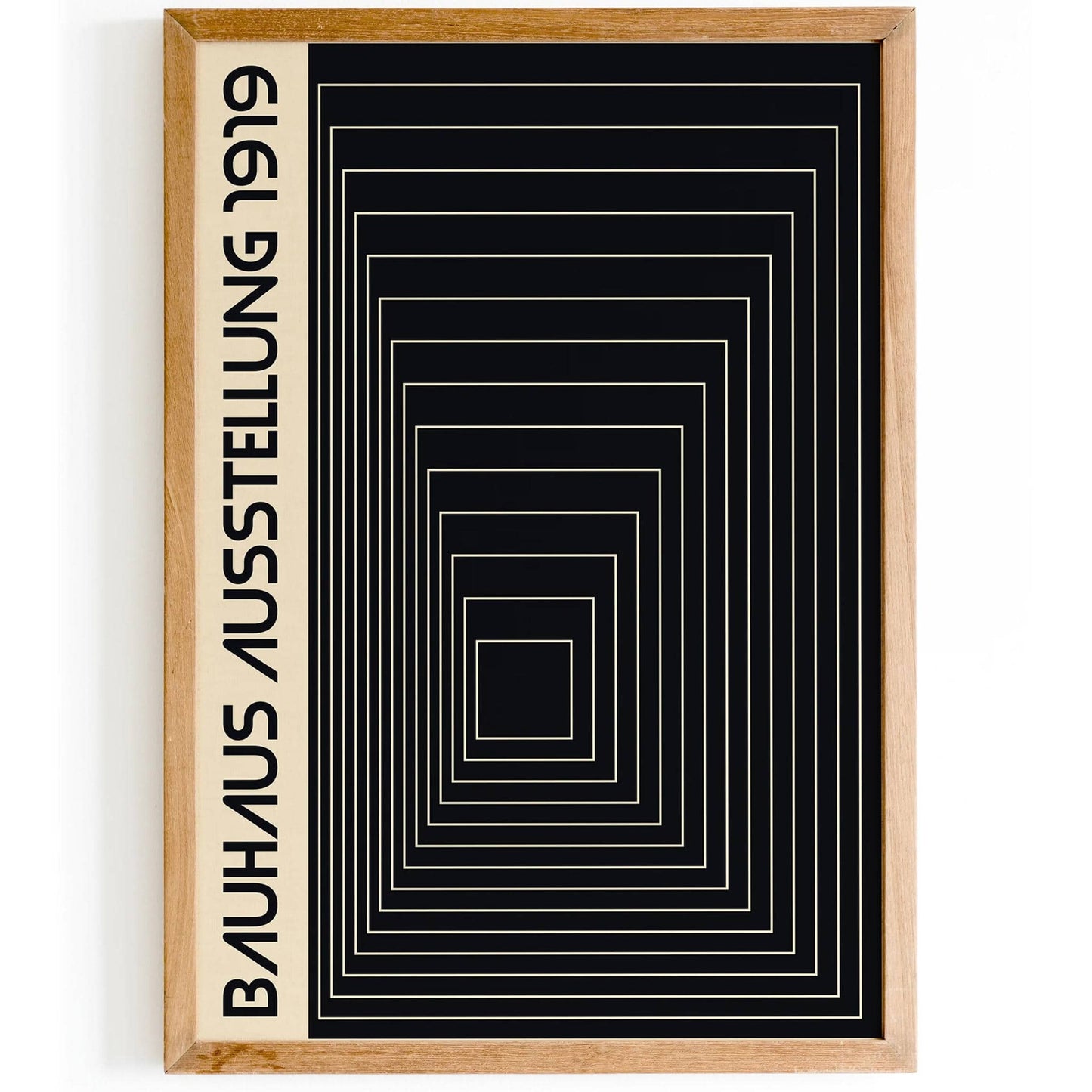 Bauhaus Minimalist B&W Poster - HypeSheriff