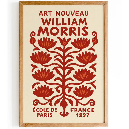 1897 Art Nouveau William Morris Print