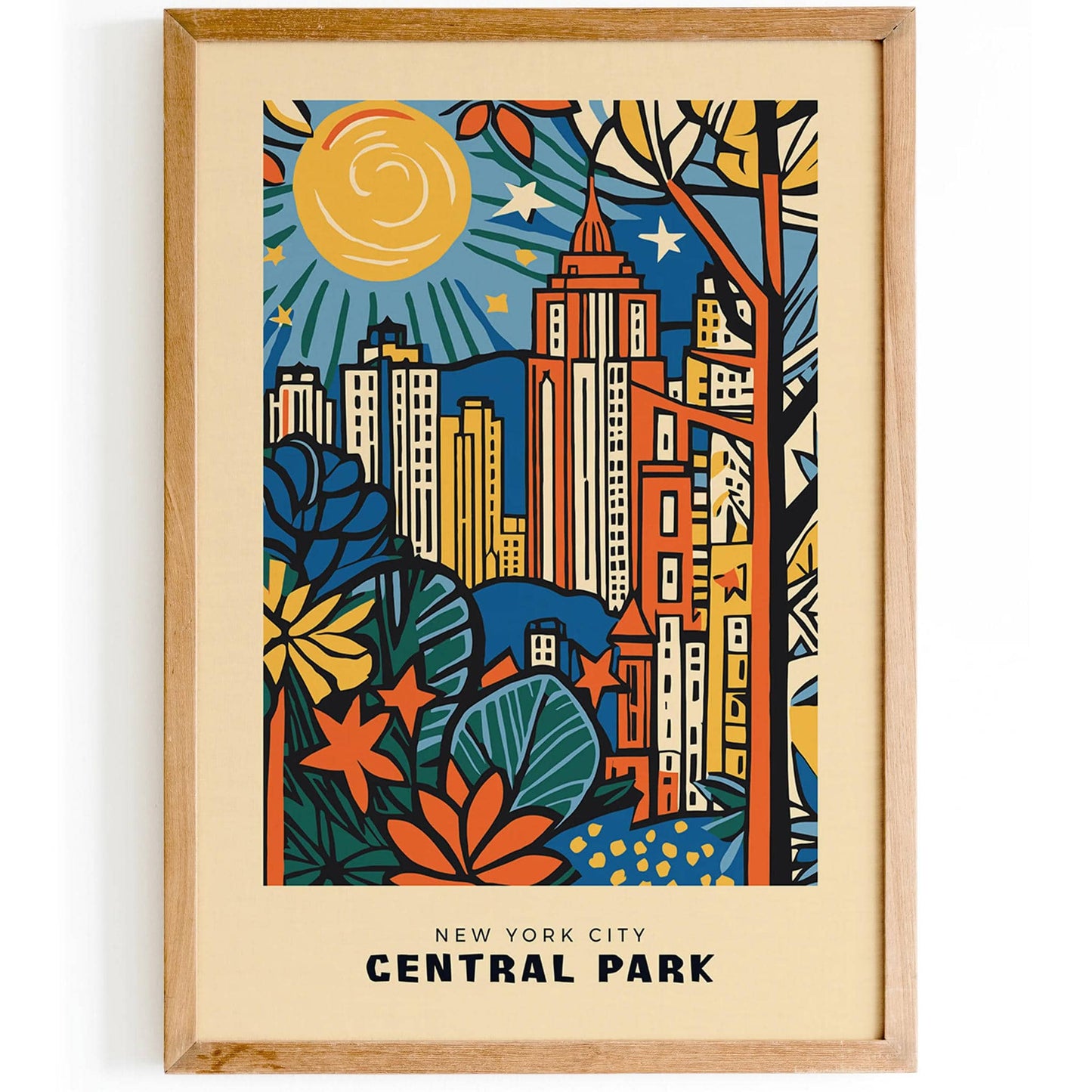 Central Park Retro Poster - HypeSheriff