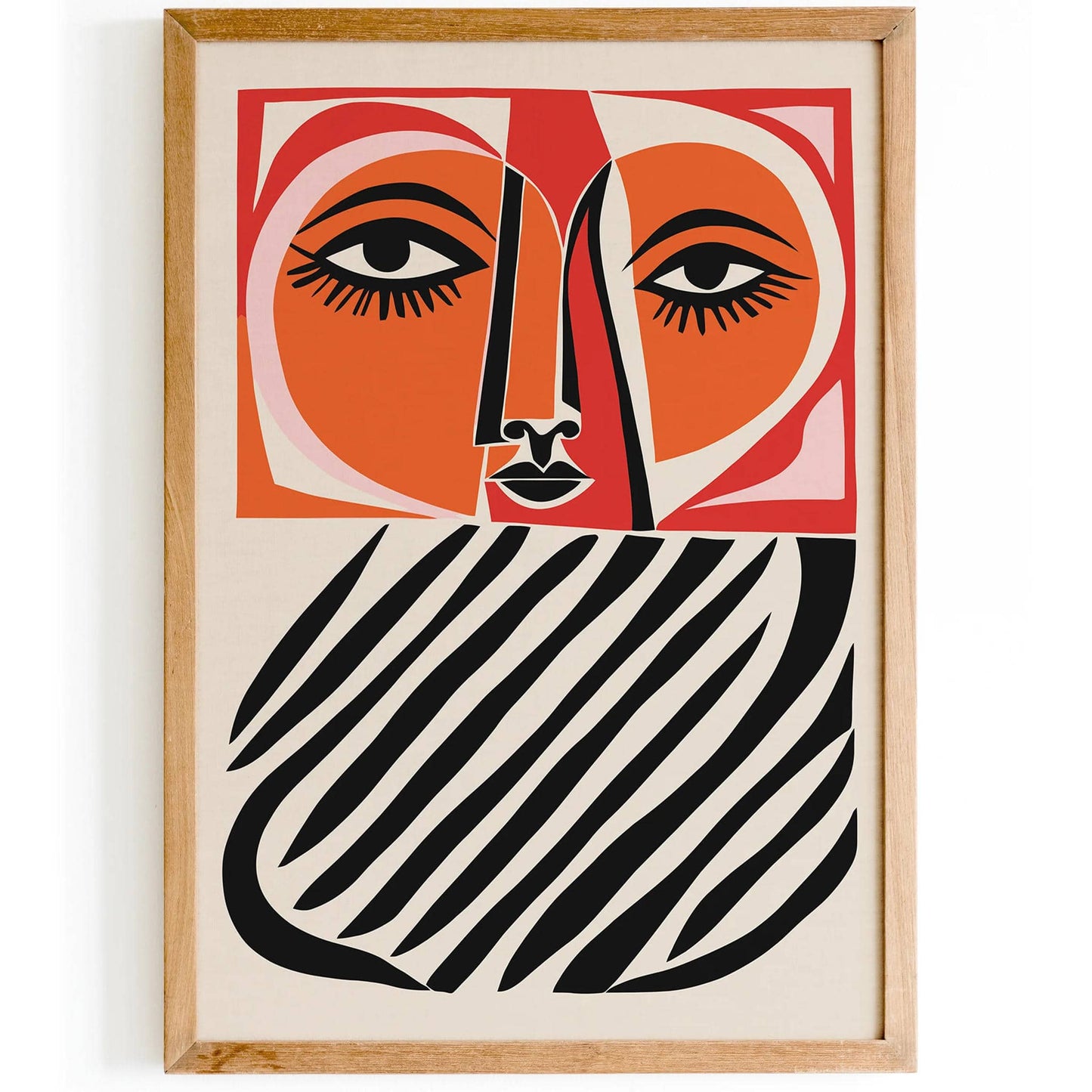 Abstract Face Wall Art Print - HypeSheriff